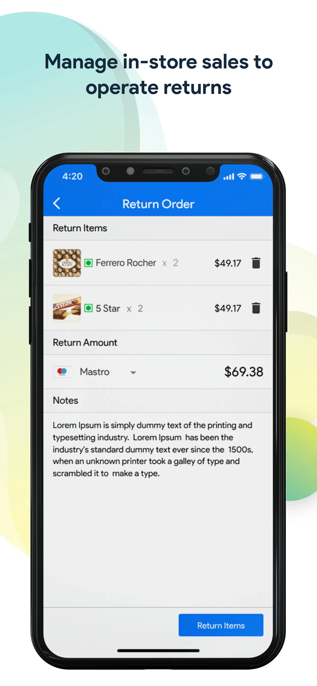 Moon POS System: Point of Sale iphone screenshot 5
