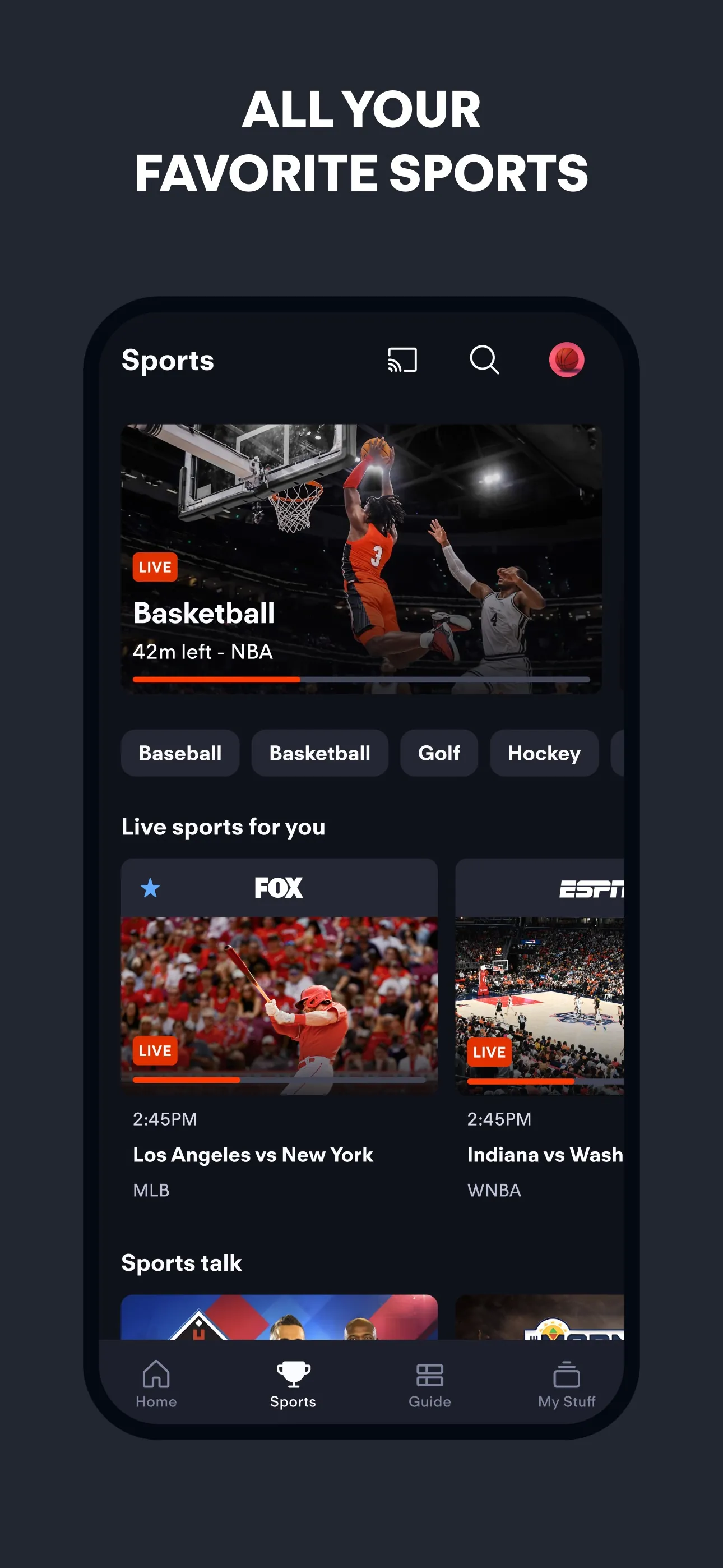 Fubo: Watch Live TV & Sports iphone screenshot 6