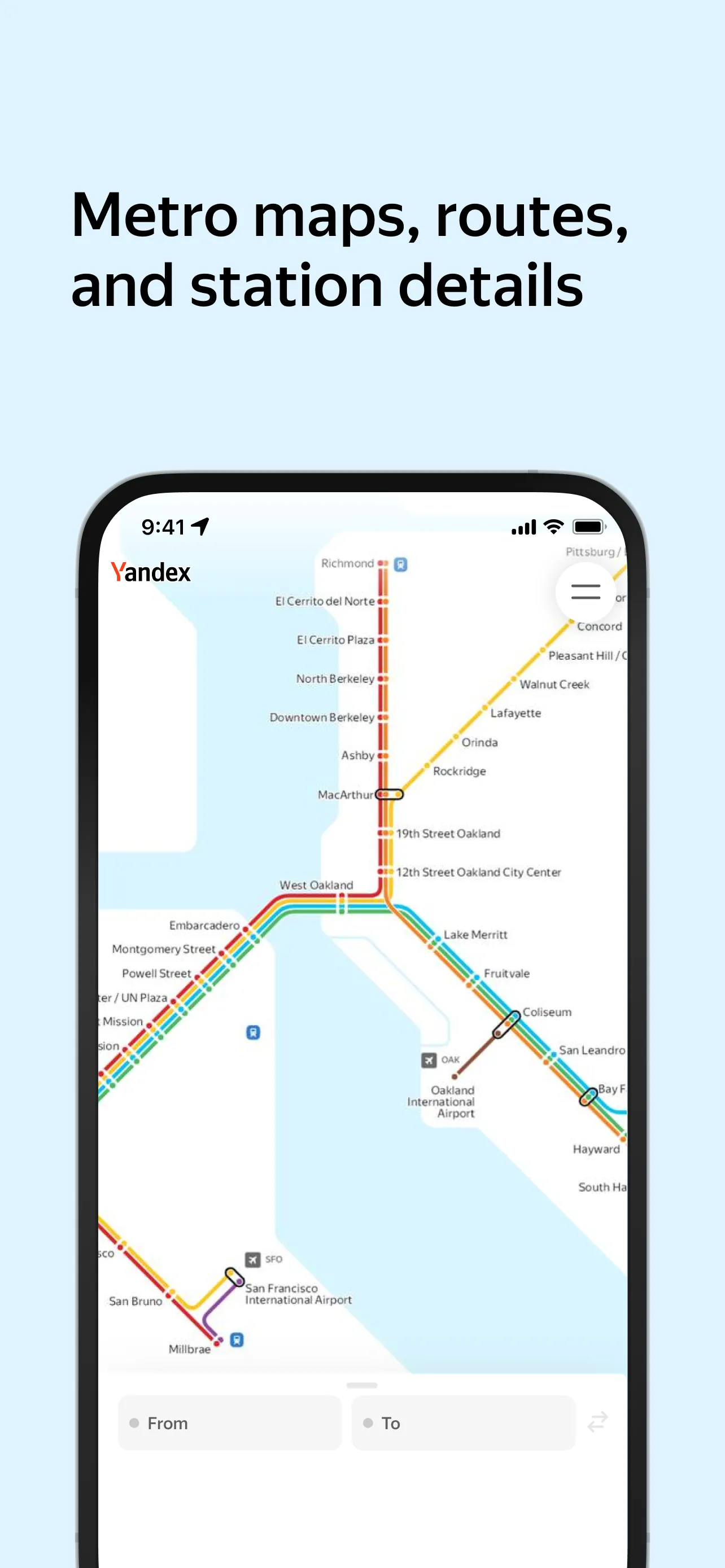 Yandex Metro iphone screenshot 1