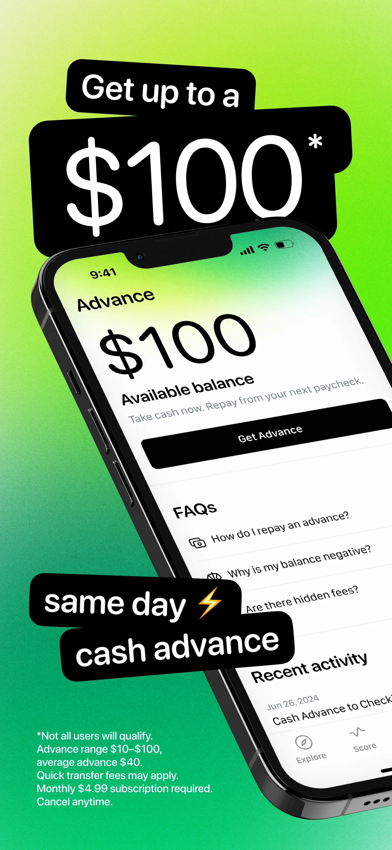 True Finance: Cash Advance iphone screenshot 1