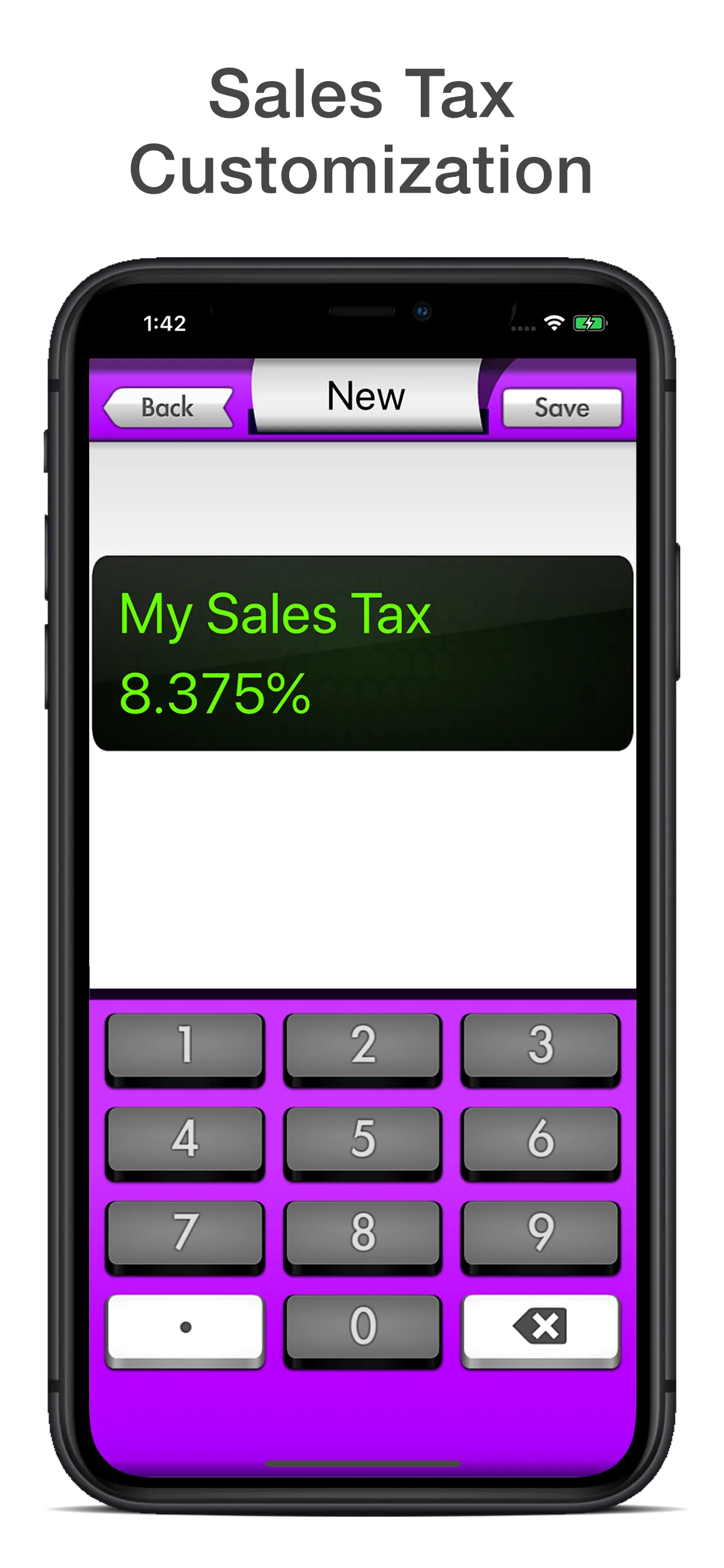 Sales Tax Calculator - Tax Me iphone screenshot 4