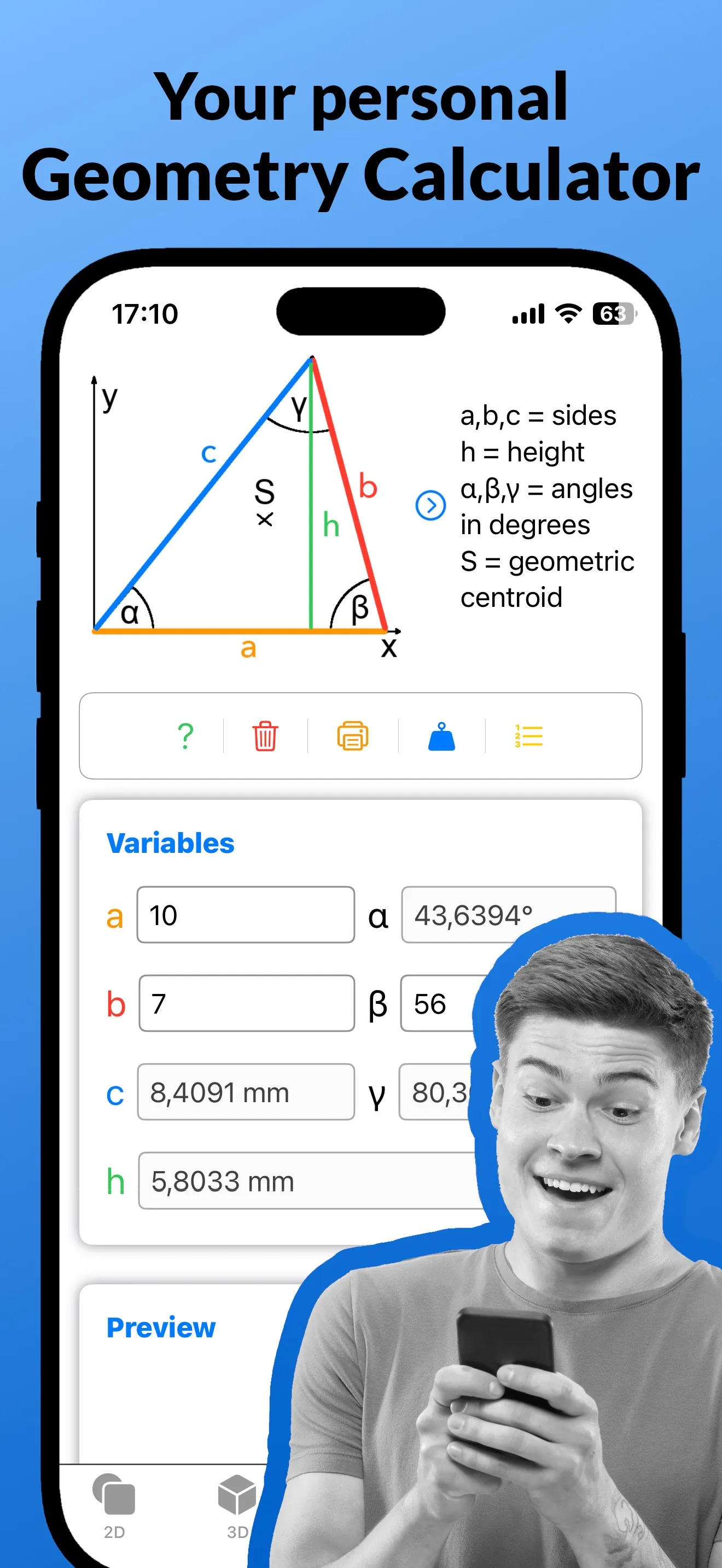 Geometry solver and calculator iphone screenshot 3