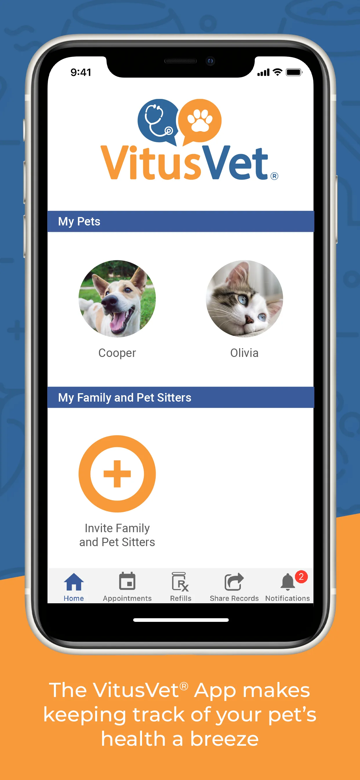VitusVet Pet Medical Records iphone screenshot 1