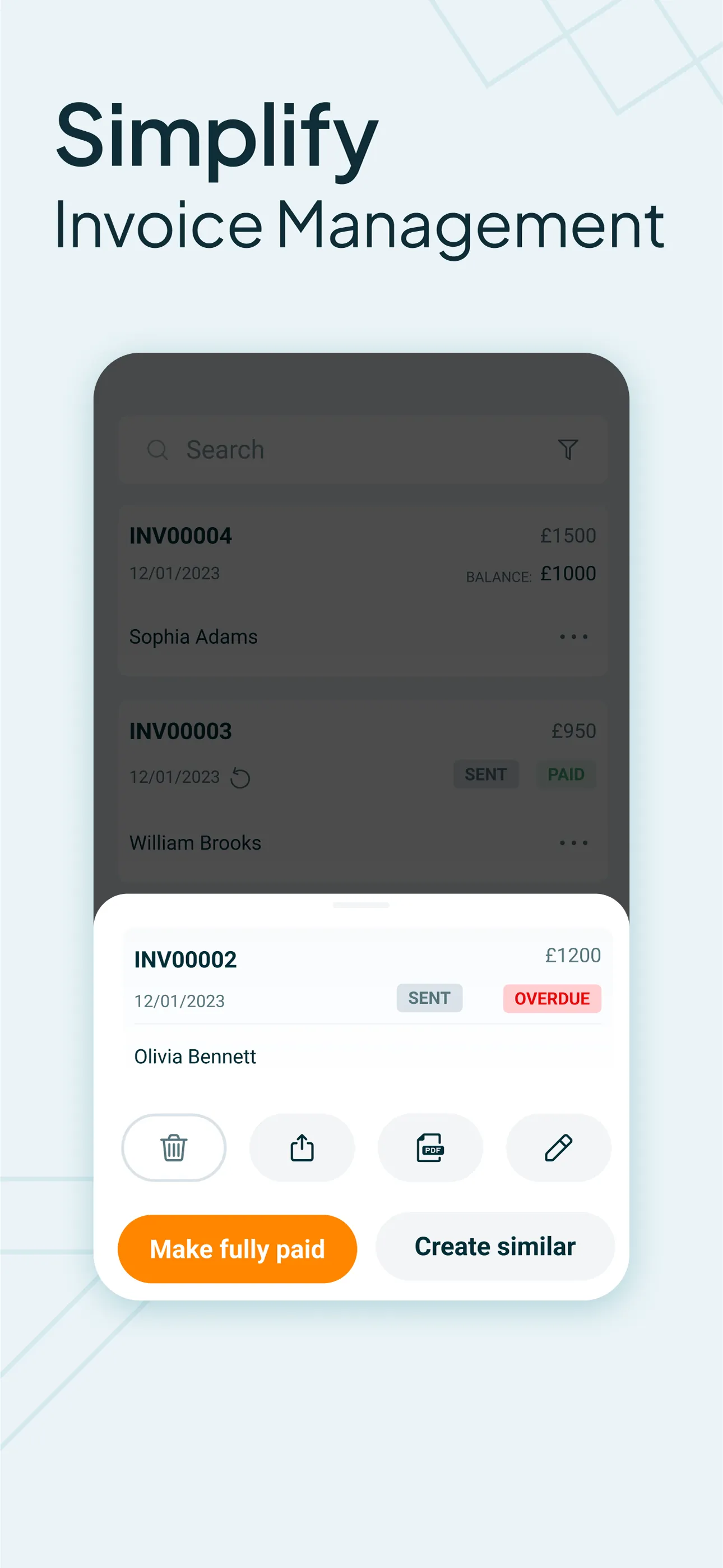 Easy Invoice Maker & Generator iphone screenshot 5