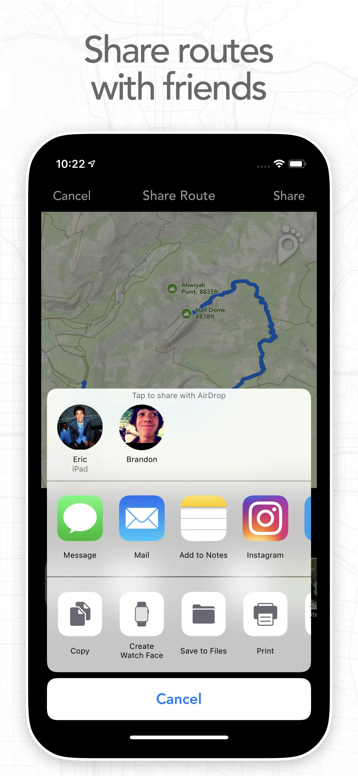 Footpath Route Planner iphone screenshot 10