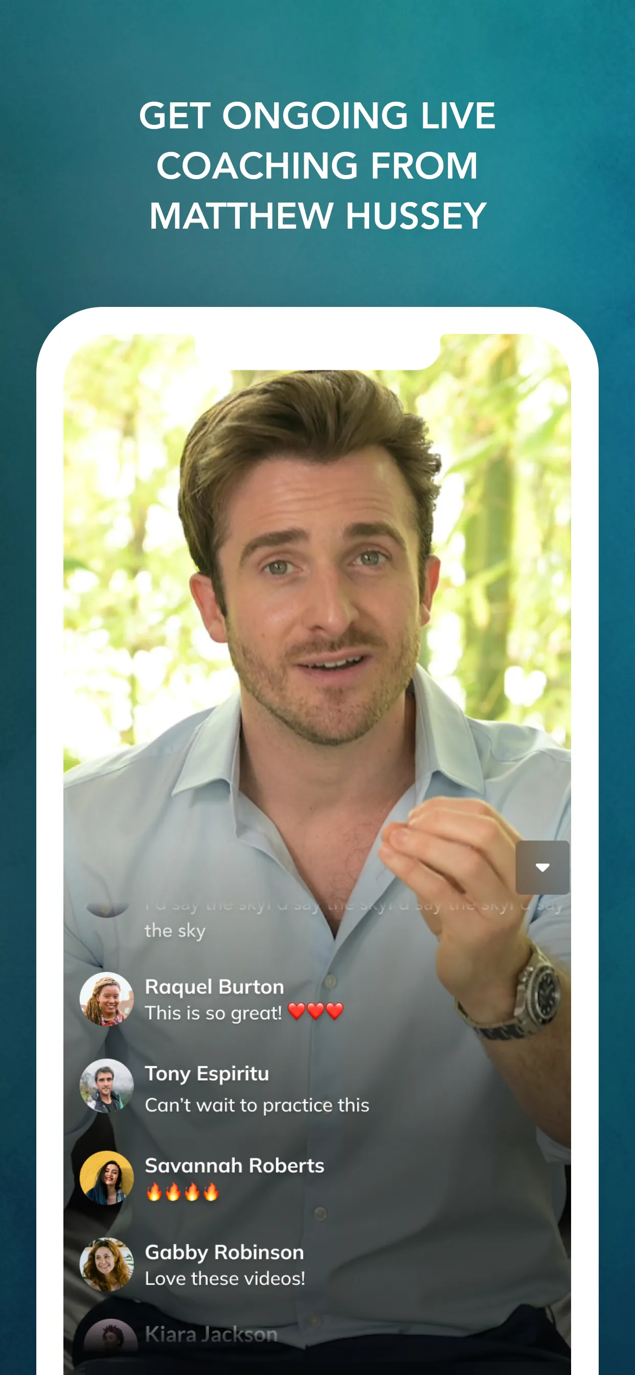 Matthew Hussey Love Life iphone screenshot 1