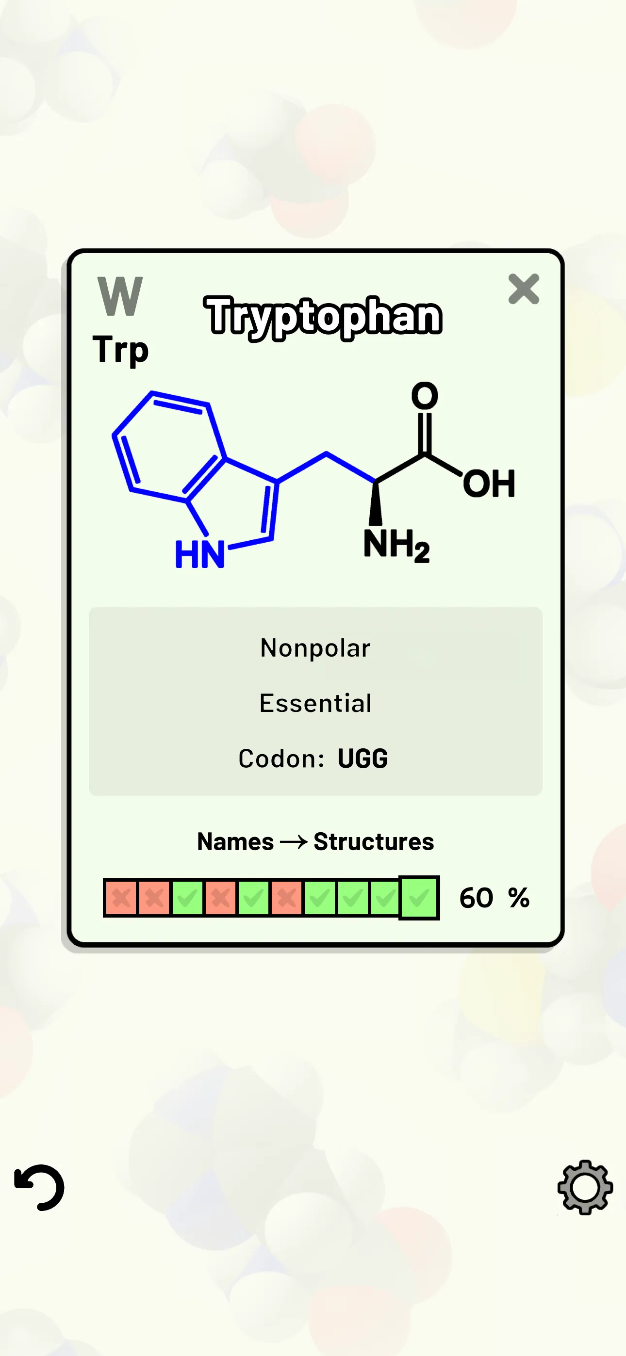 Amino Acid Quiz iphone screenshot 5
