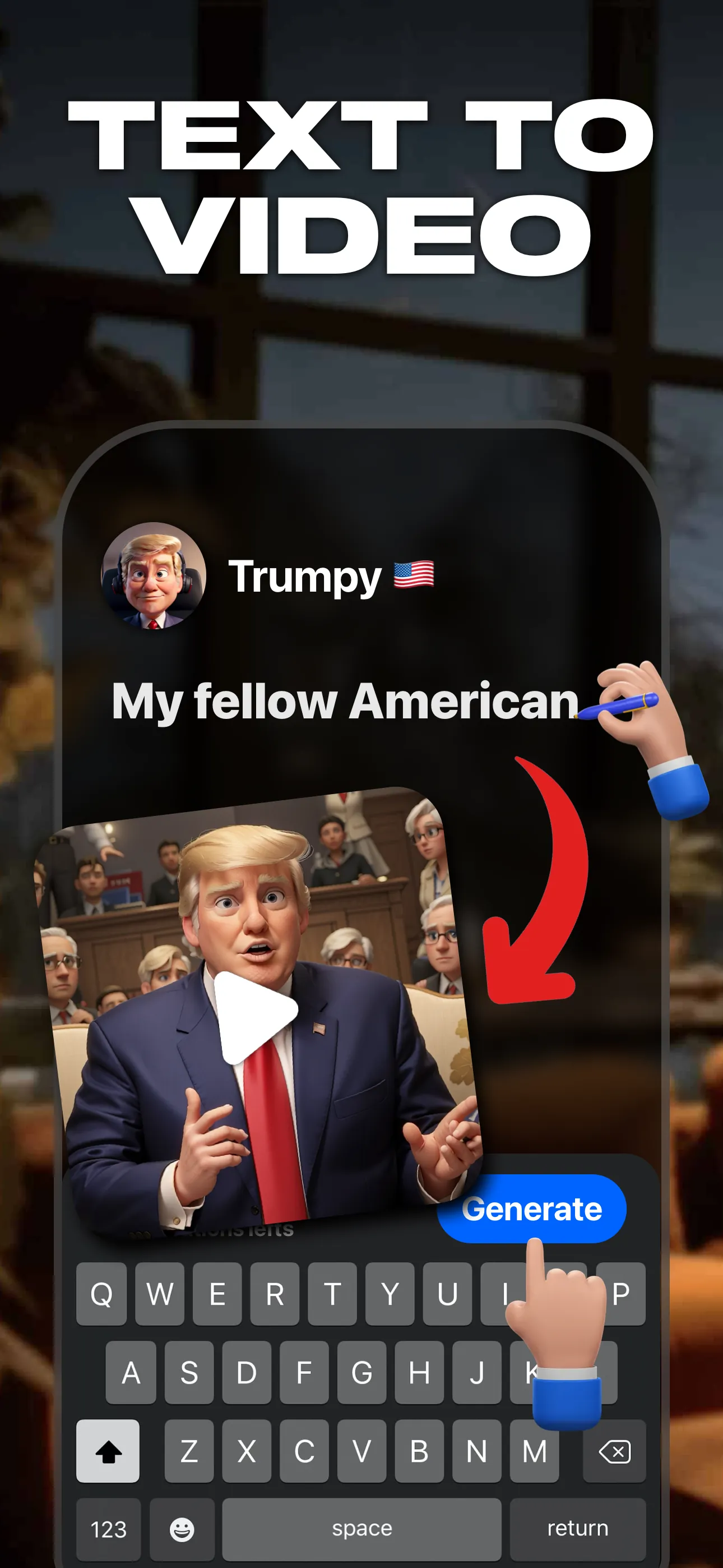 Voice Changer - Celebrity AI iphone screenshot 1