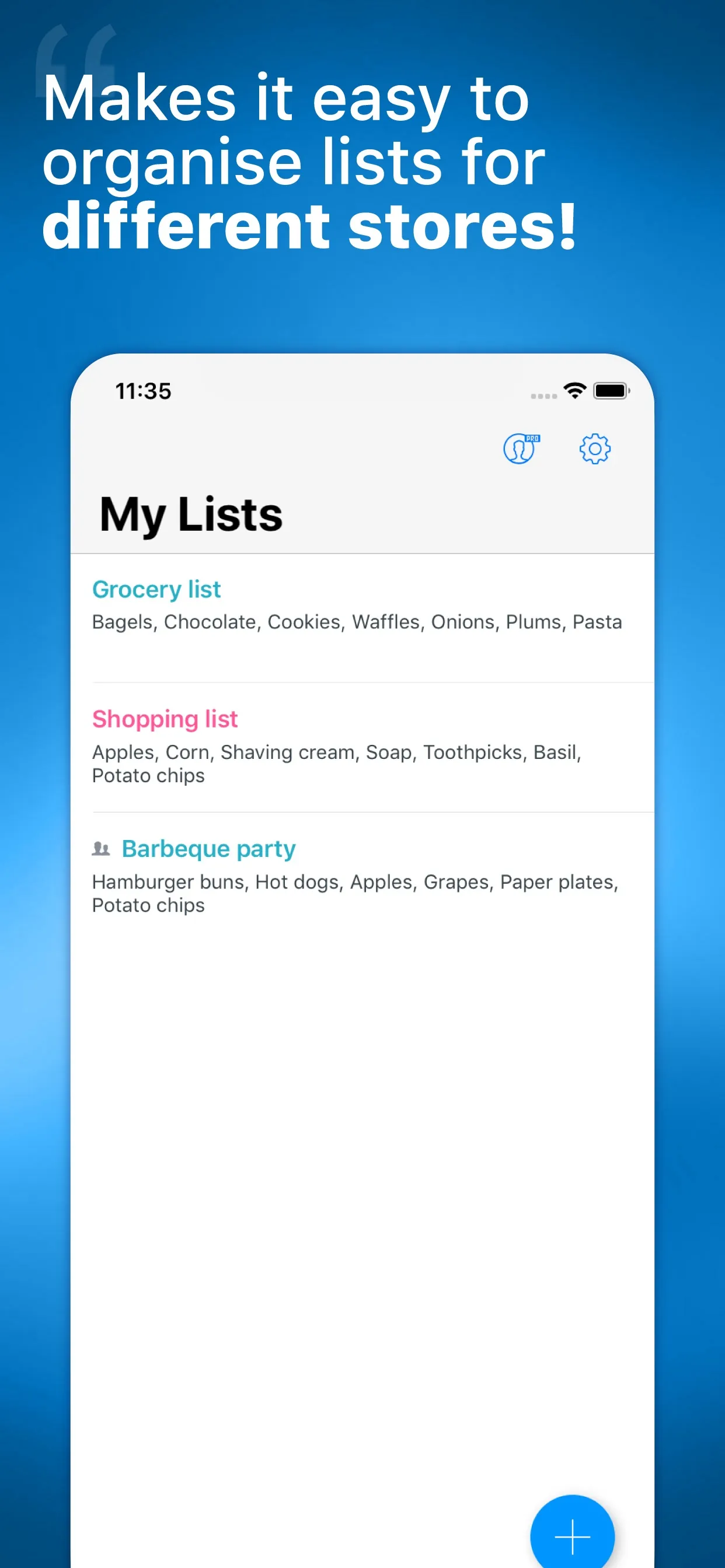 Grocery List with Sync iphone screenshot 4