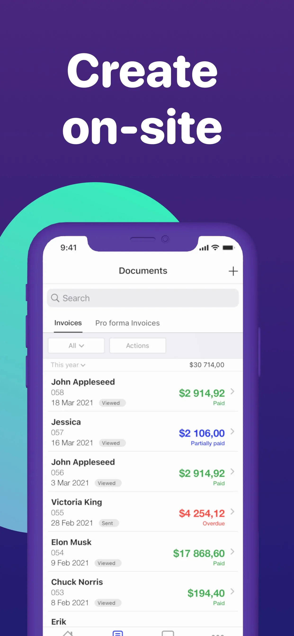 FreeMaker - Invoice Maker iphone screenshot 2