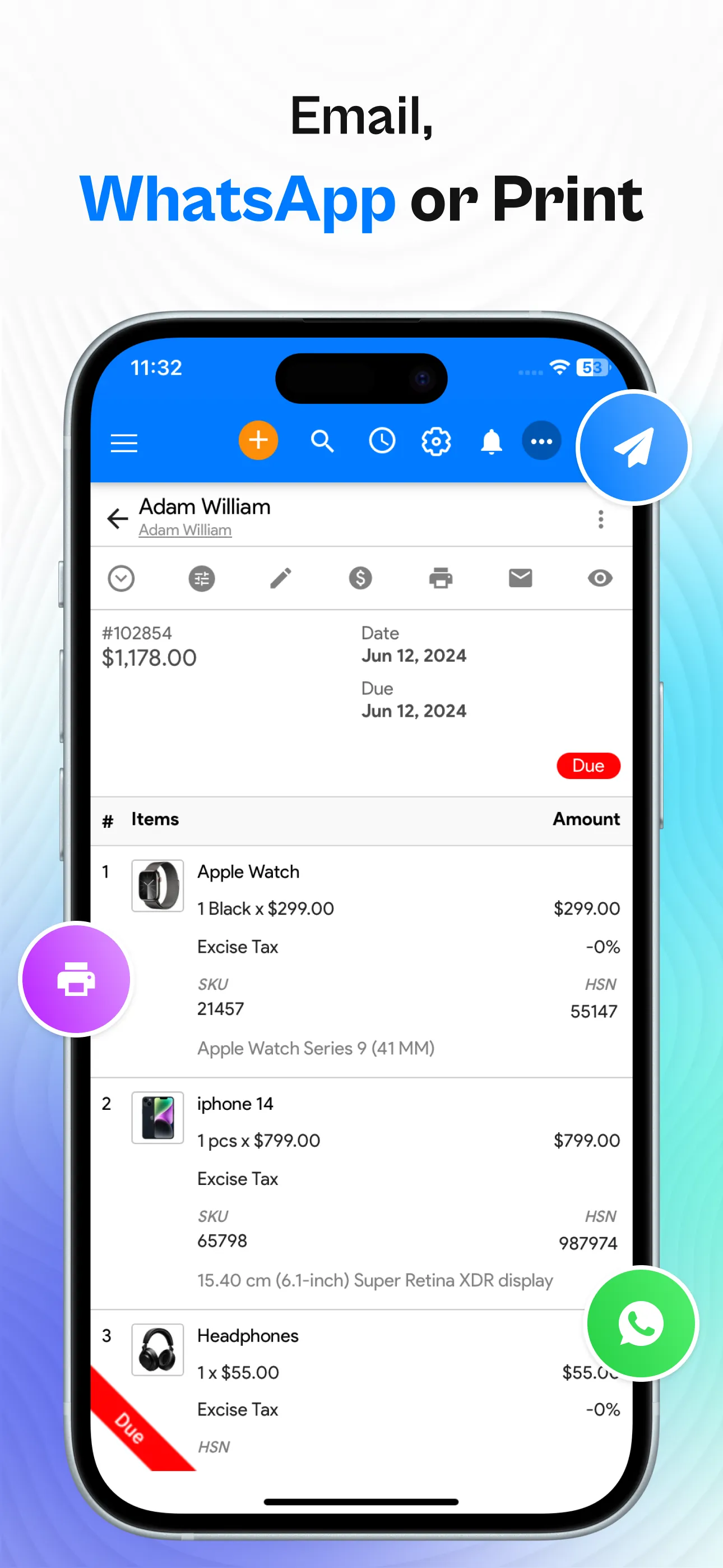 Accounting App - Moon Books iphone screenshot 3