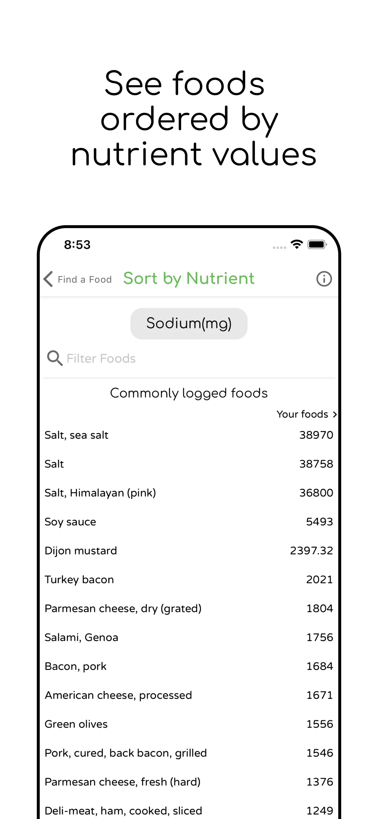 eaterpad: Nutrition Tracker iphone screenshot 8