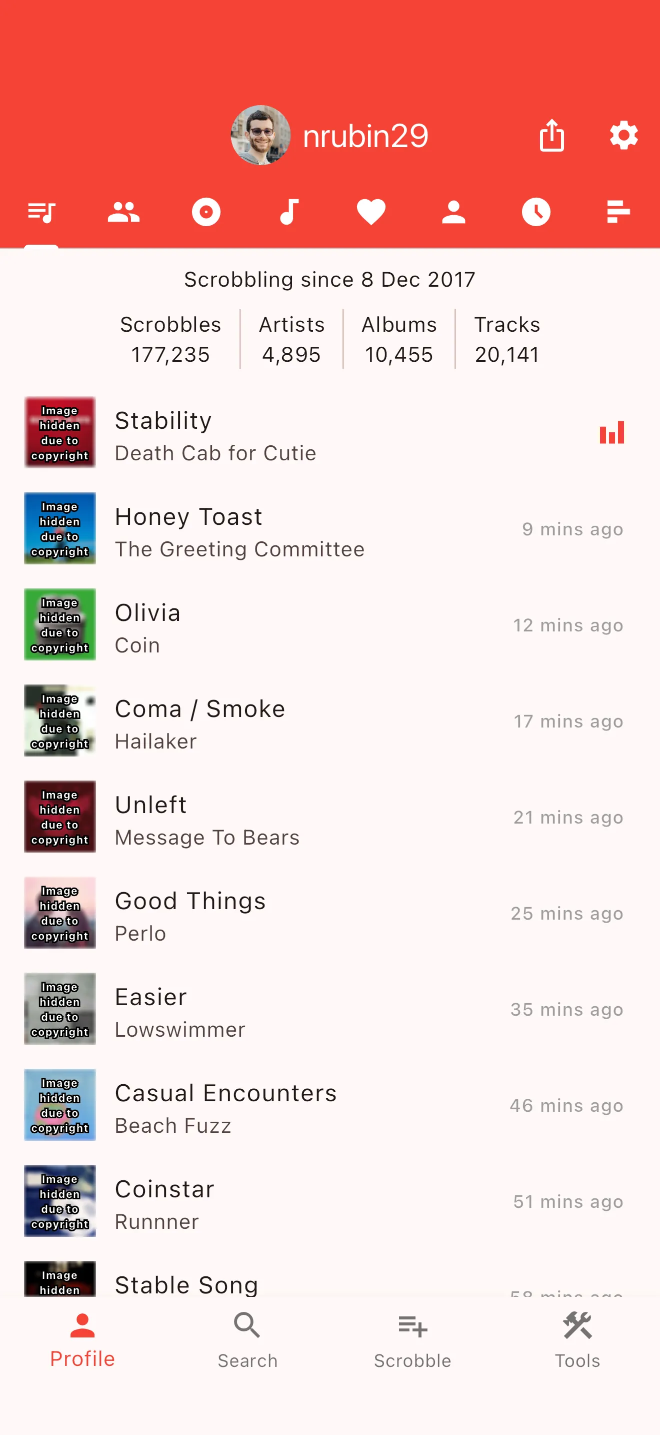 Finale for Last.fm iphone screenshot 1