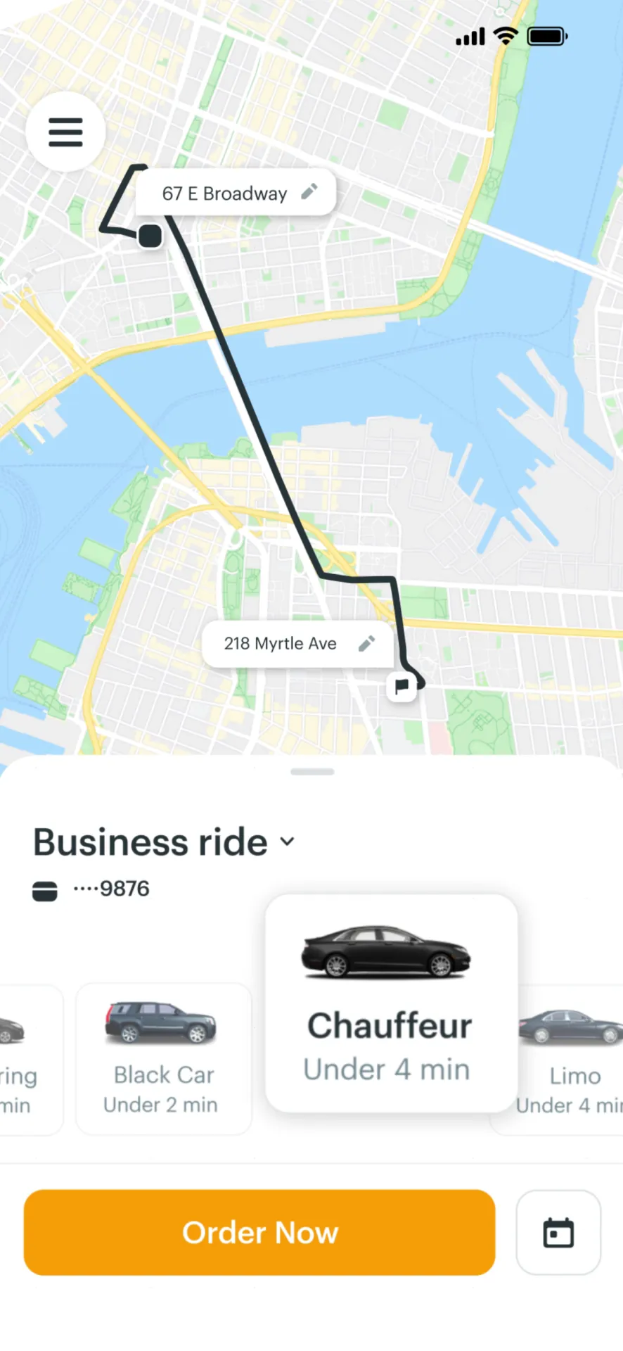 Gett - The taxi app iphone screenshot 1