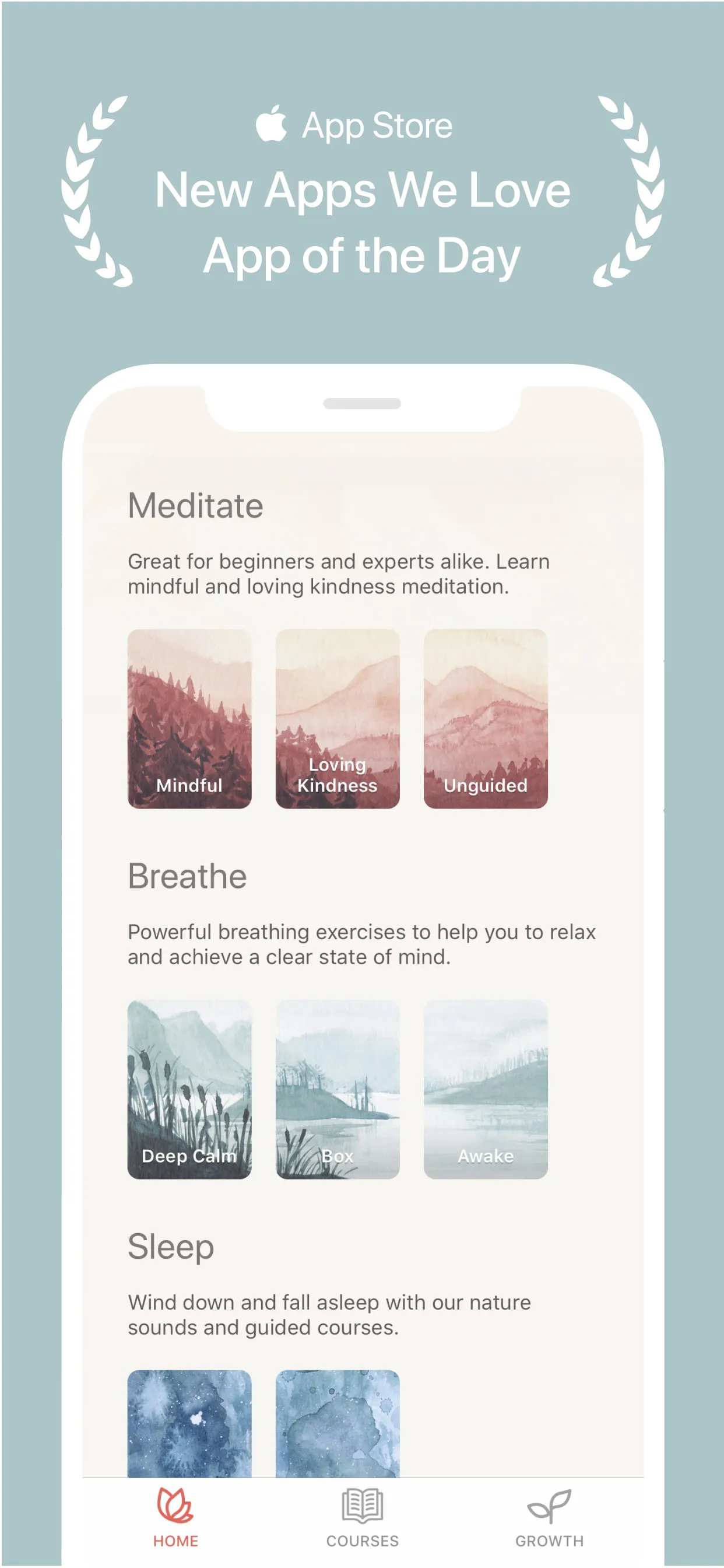 Oak - Meditation & Breathing iphone screenshot 1