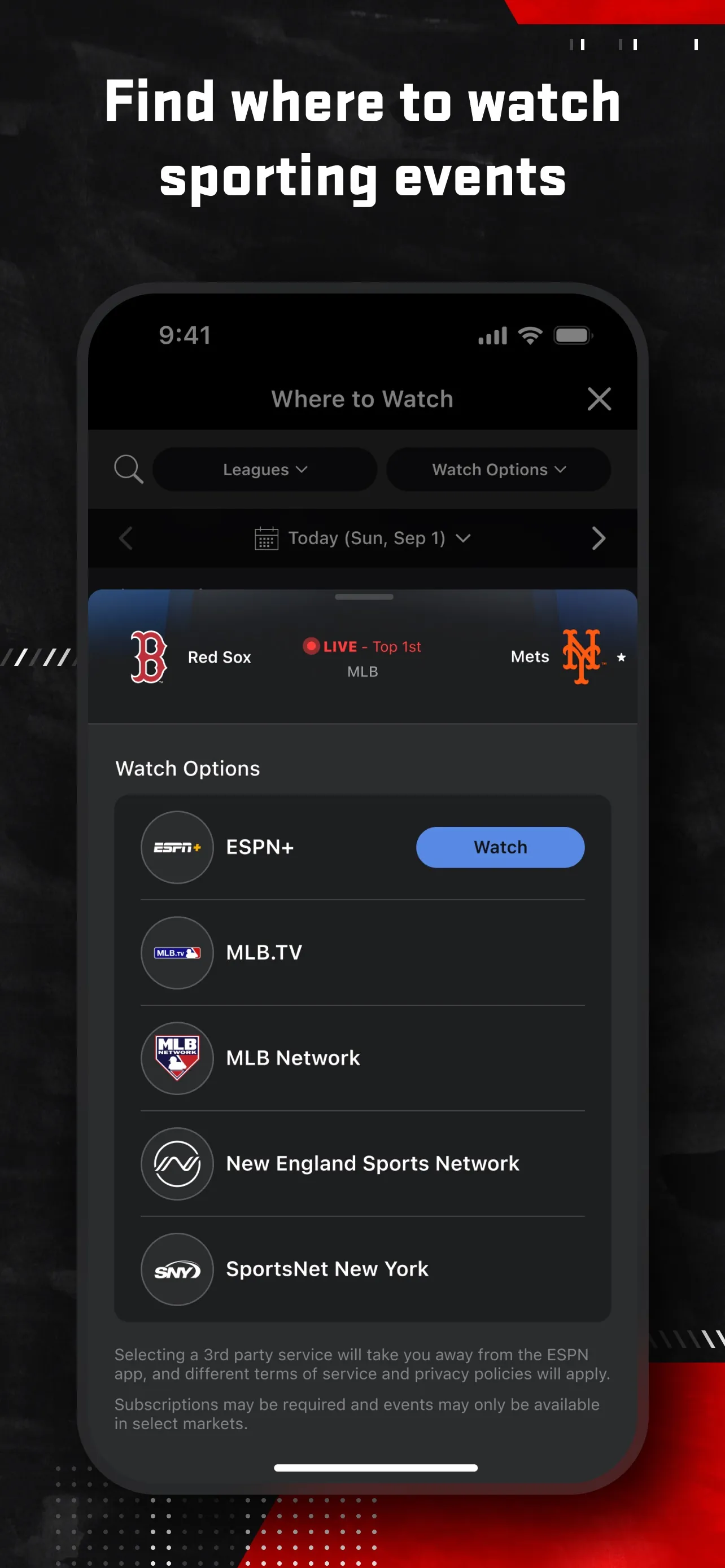 ESPN: Live Sports & Scores iphone screenshot 5