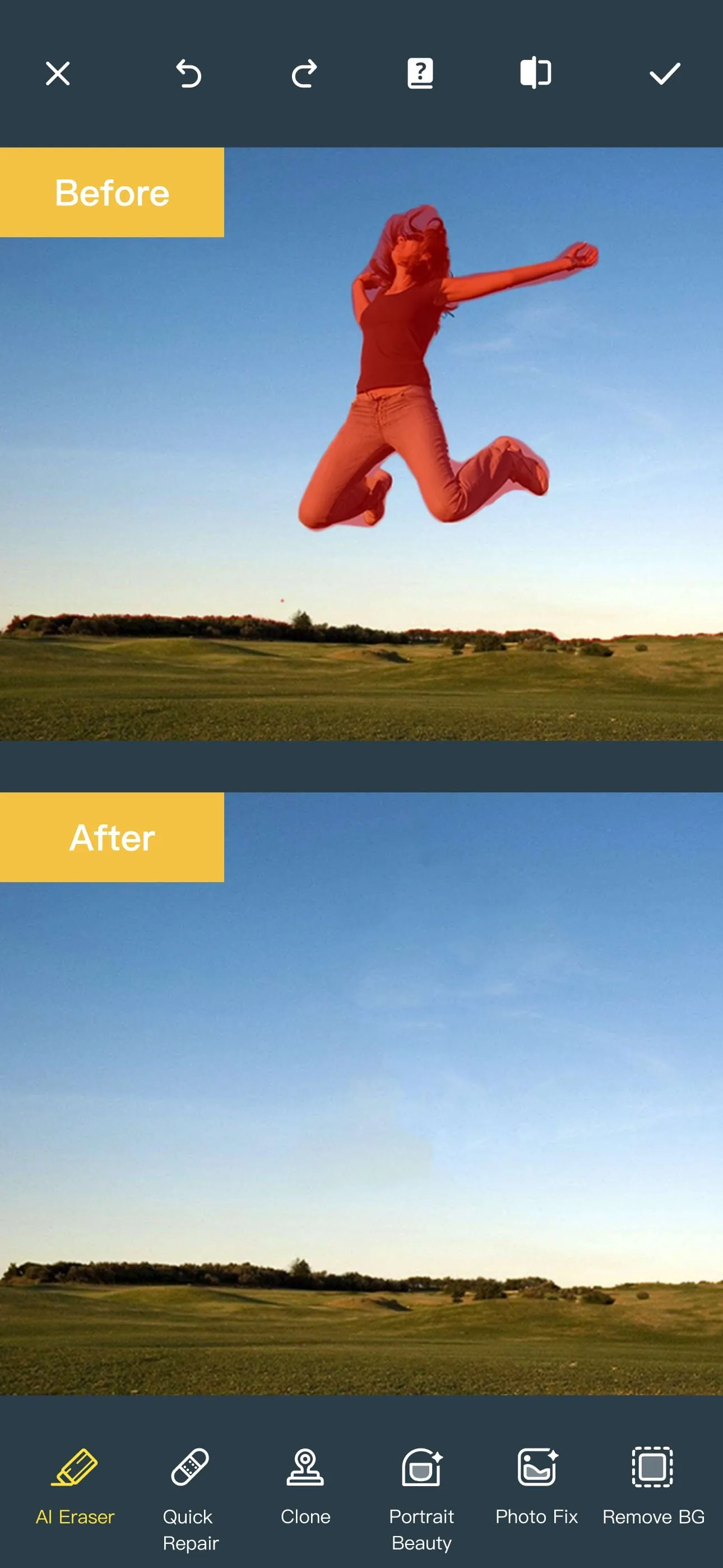 Photo Retouch-Object Removal iphone screenshot 1