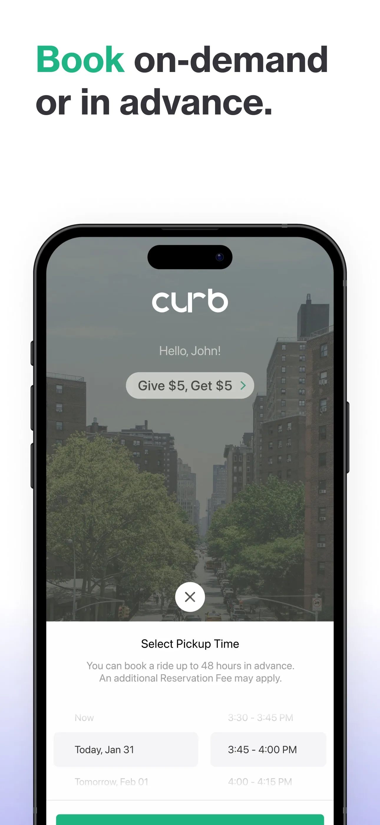 Curb - Request & Pay for Taxis iphone screenshot 3