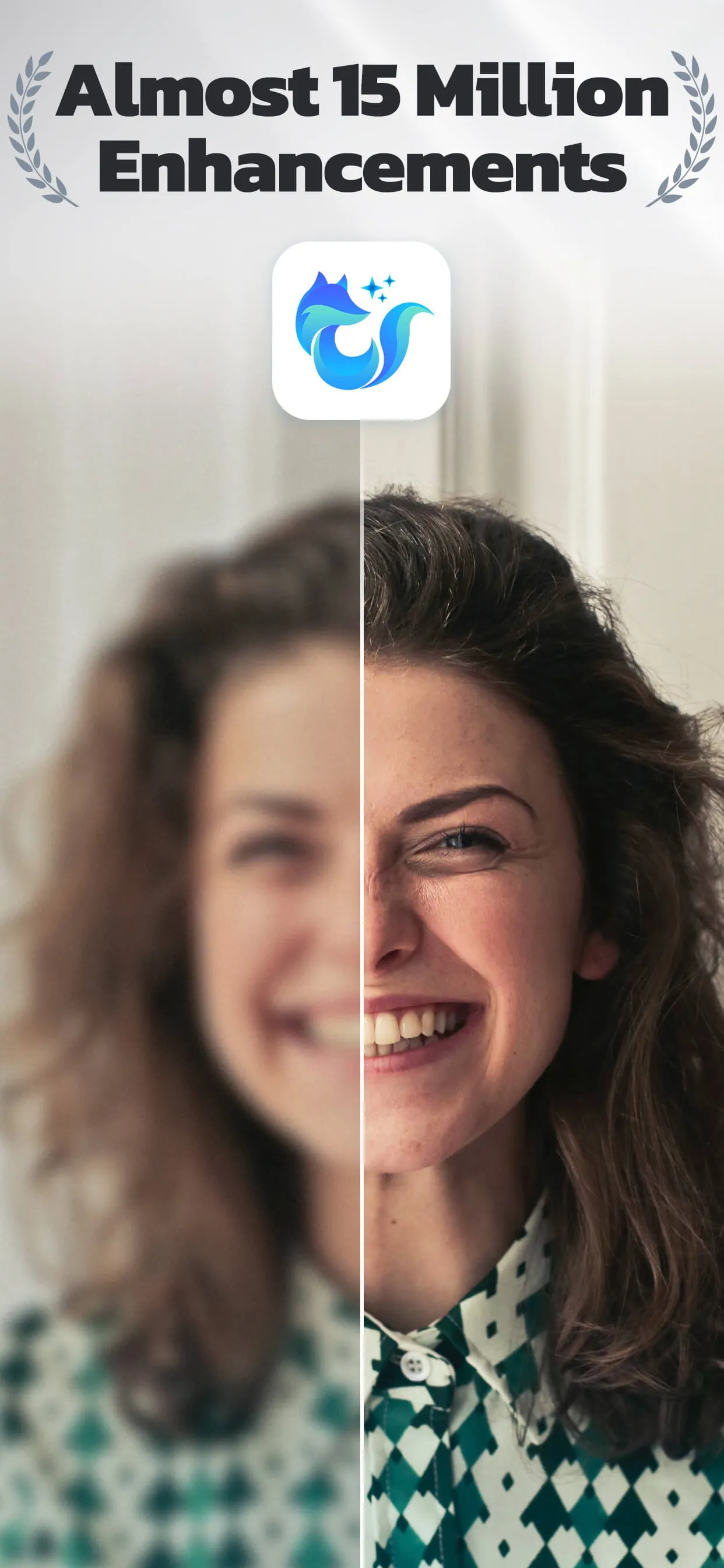 Photo Enhancer - EnhanceFox AI iphone screenshot 1
