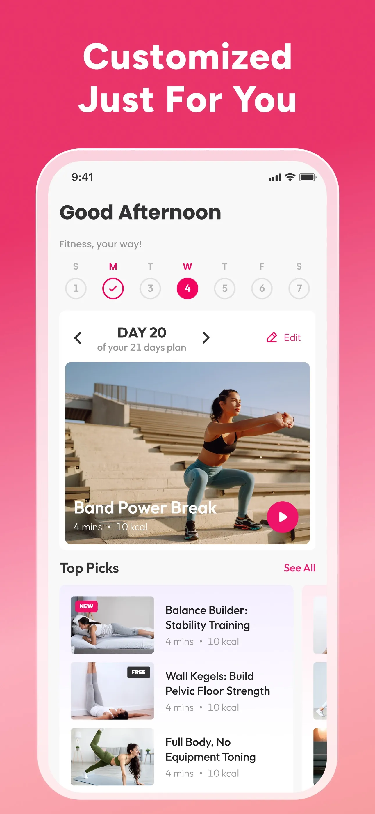 Workout for Women: Home Fit iphone screenshot 5