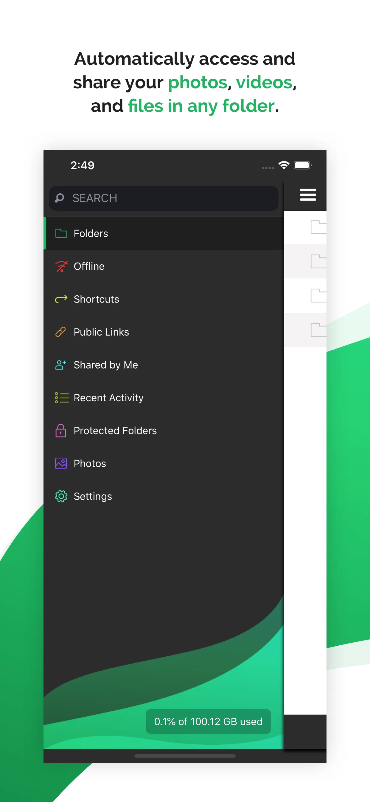 SugarSync iphone screenshot 1