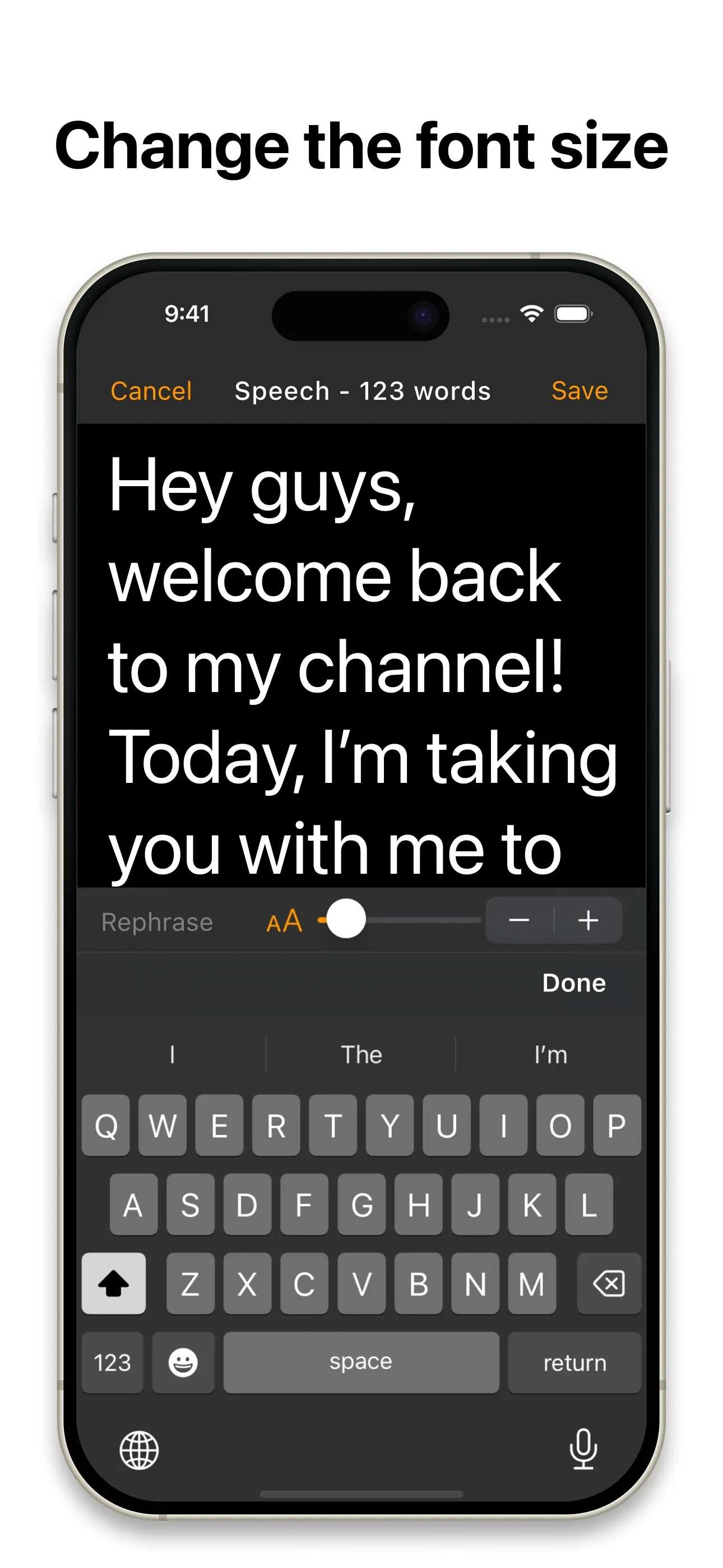 Teleprompter.com iphone screenshot 6