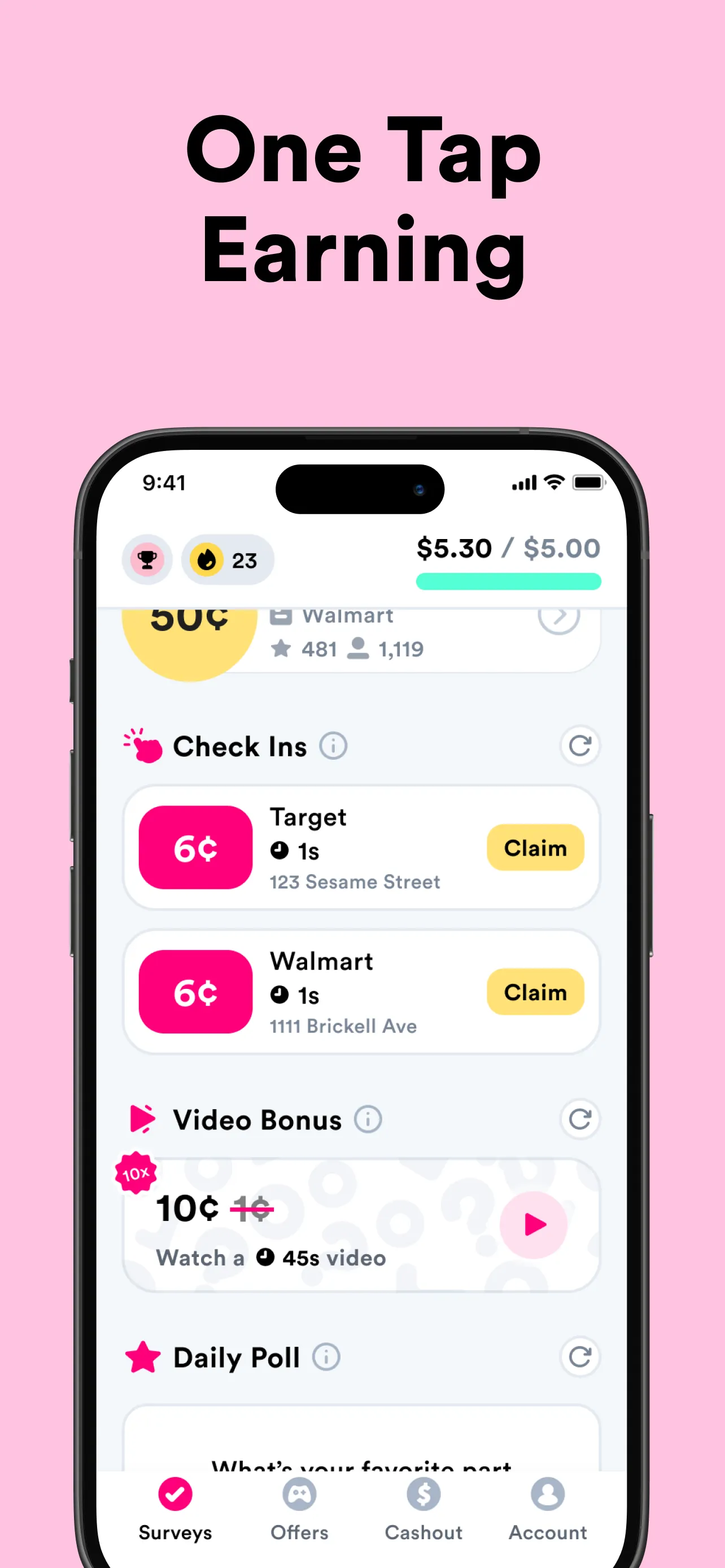 Survey Pop: Make money fast! iphone screenshot 5