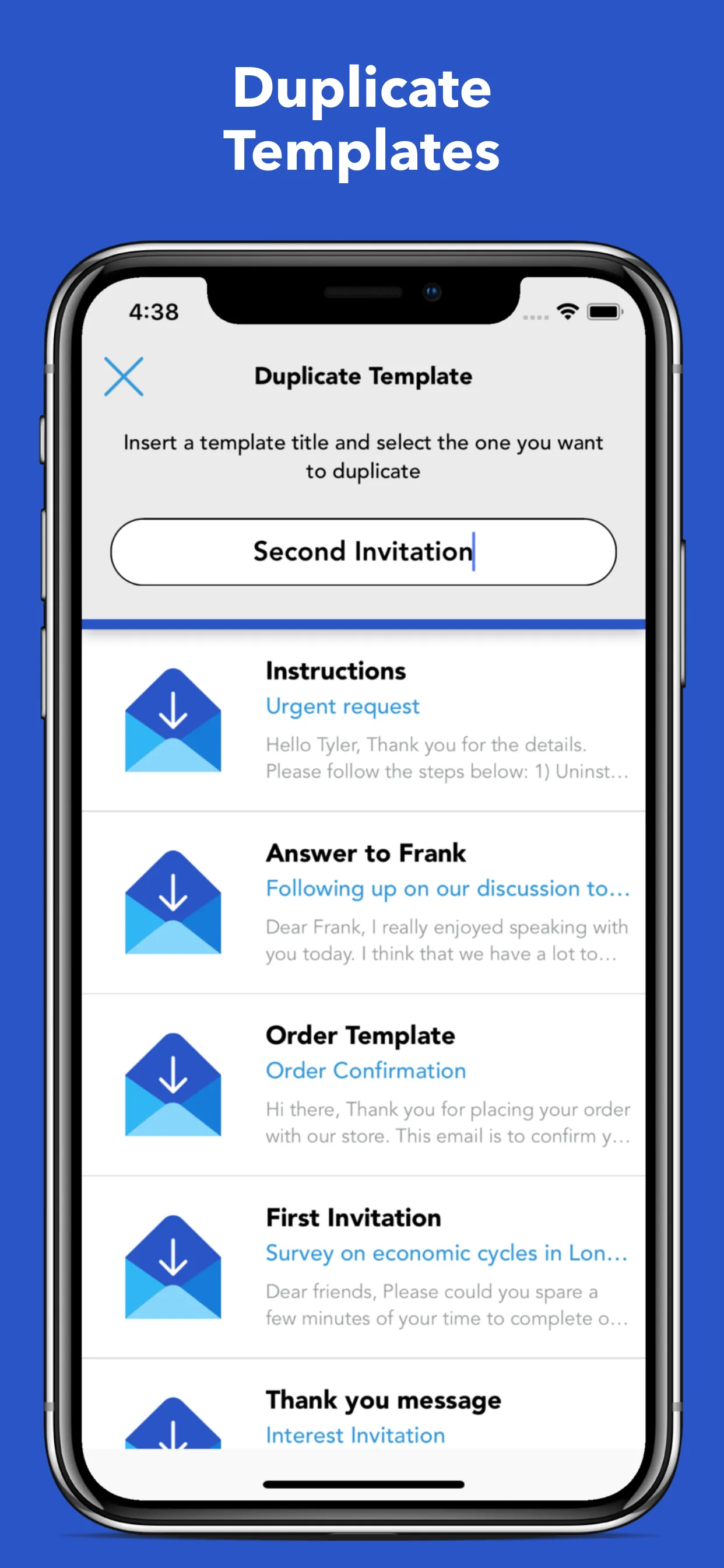 Email Templates iphone screenshot 5