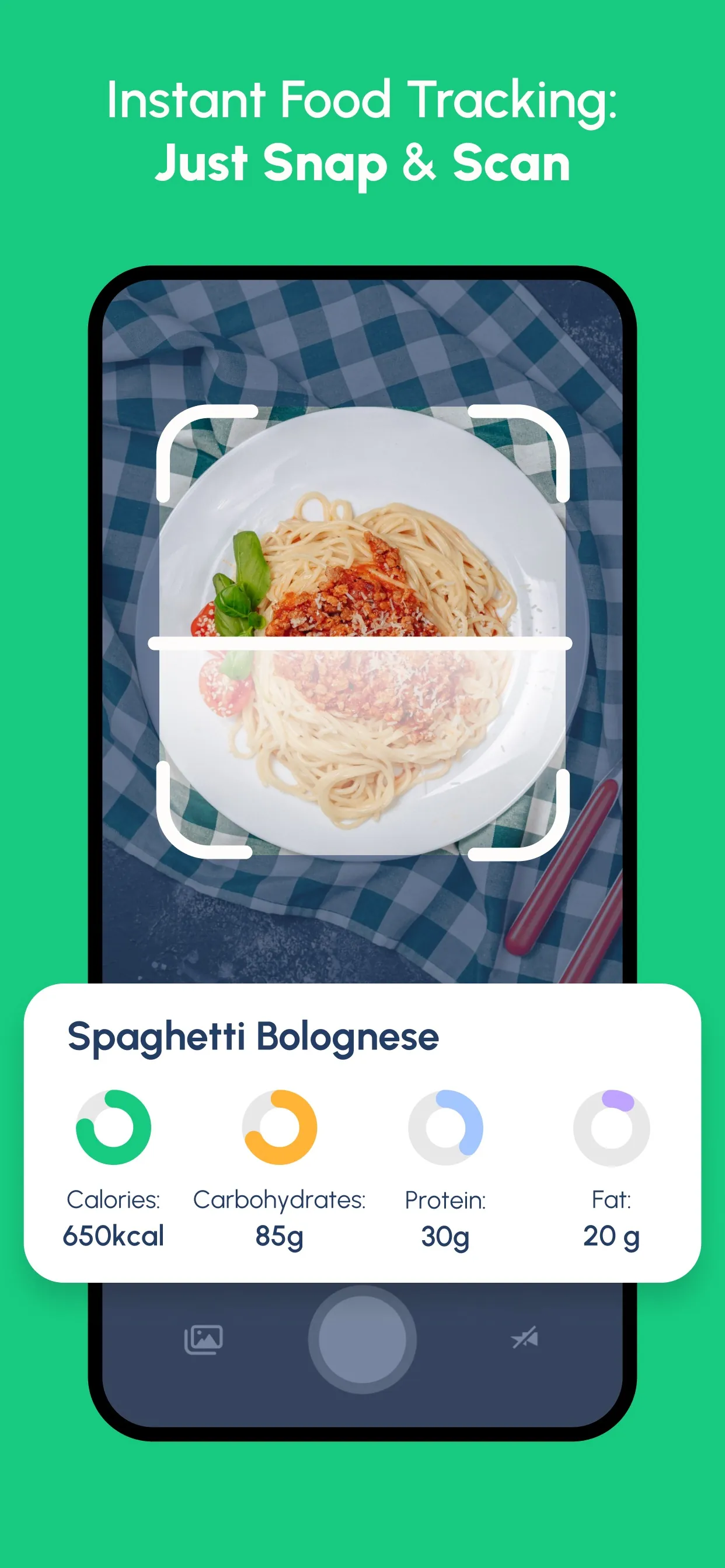 Fastic AI Food Calorie Scanner iphone screenshot 2