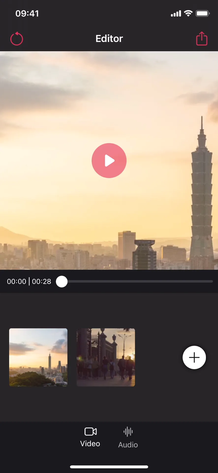 Add music to videos! iphone screenshot 1