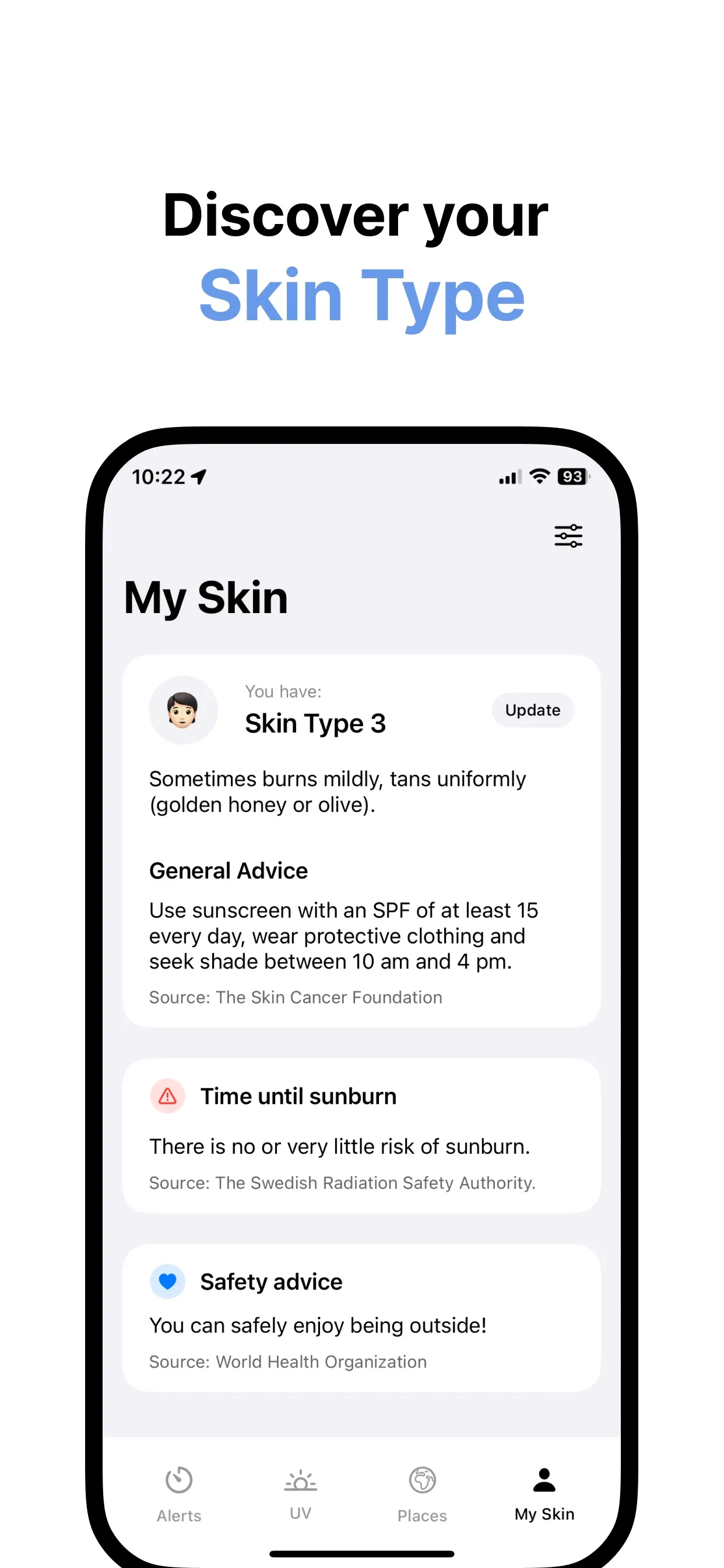UV Index & Safe Tan: SunWise iphone screenshot 4