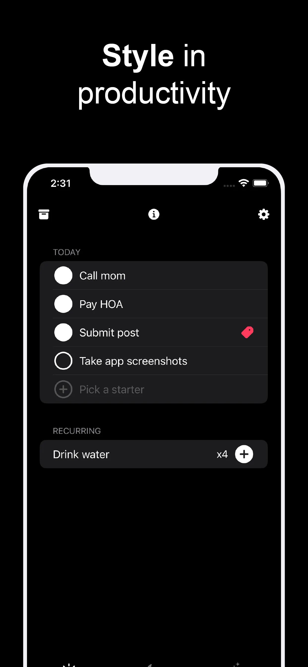 Pocket Plans - Simple To Dos iphone screenshot 5