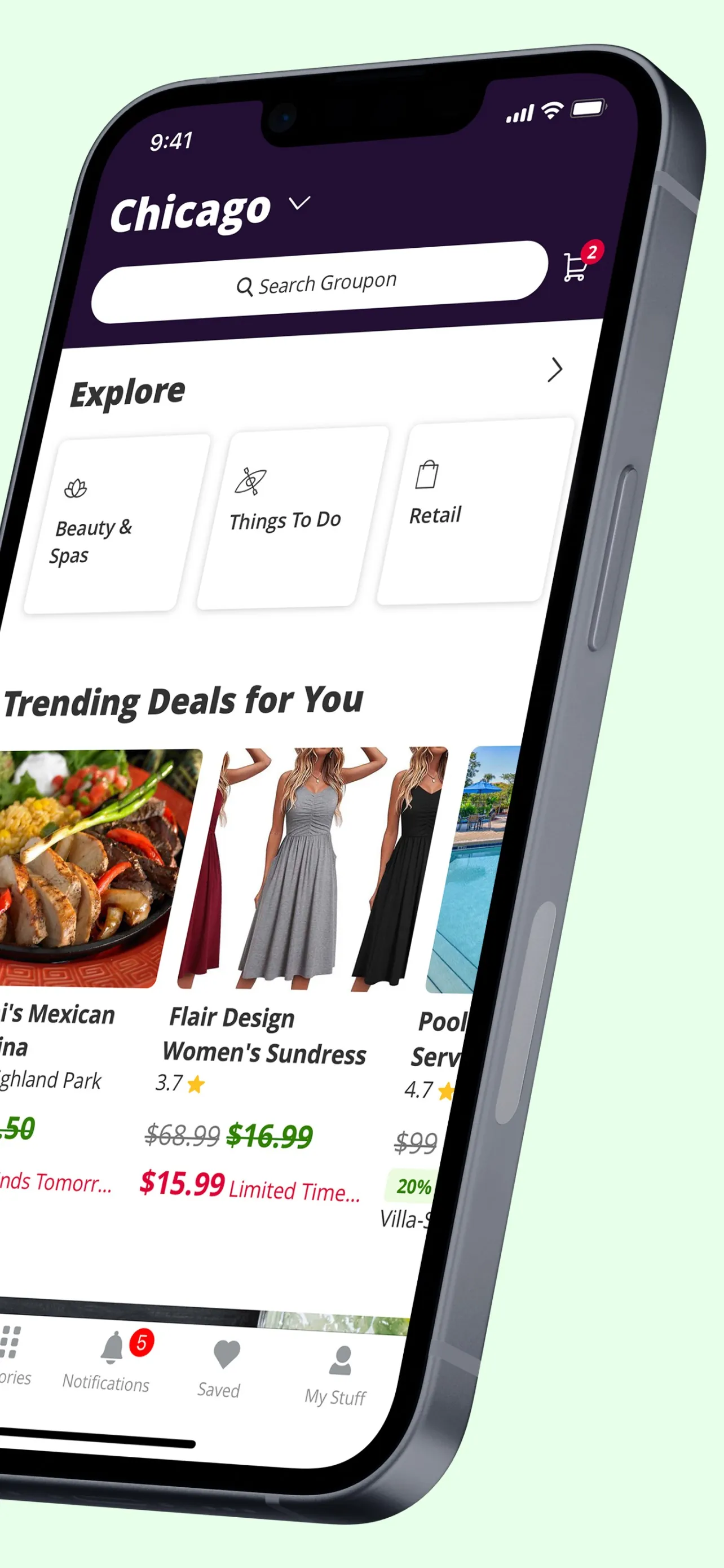 Groupon - Local Deals Near Me iphone screenshot 2
