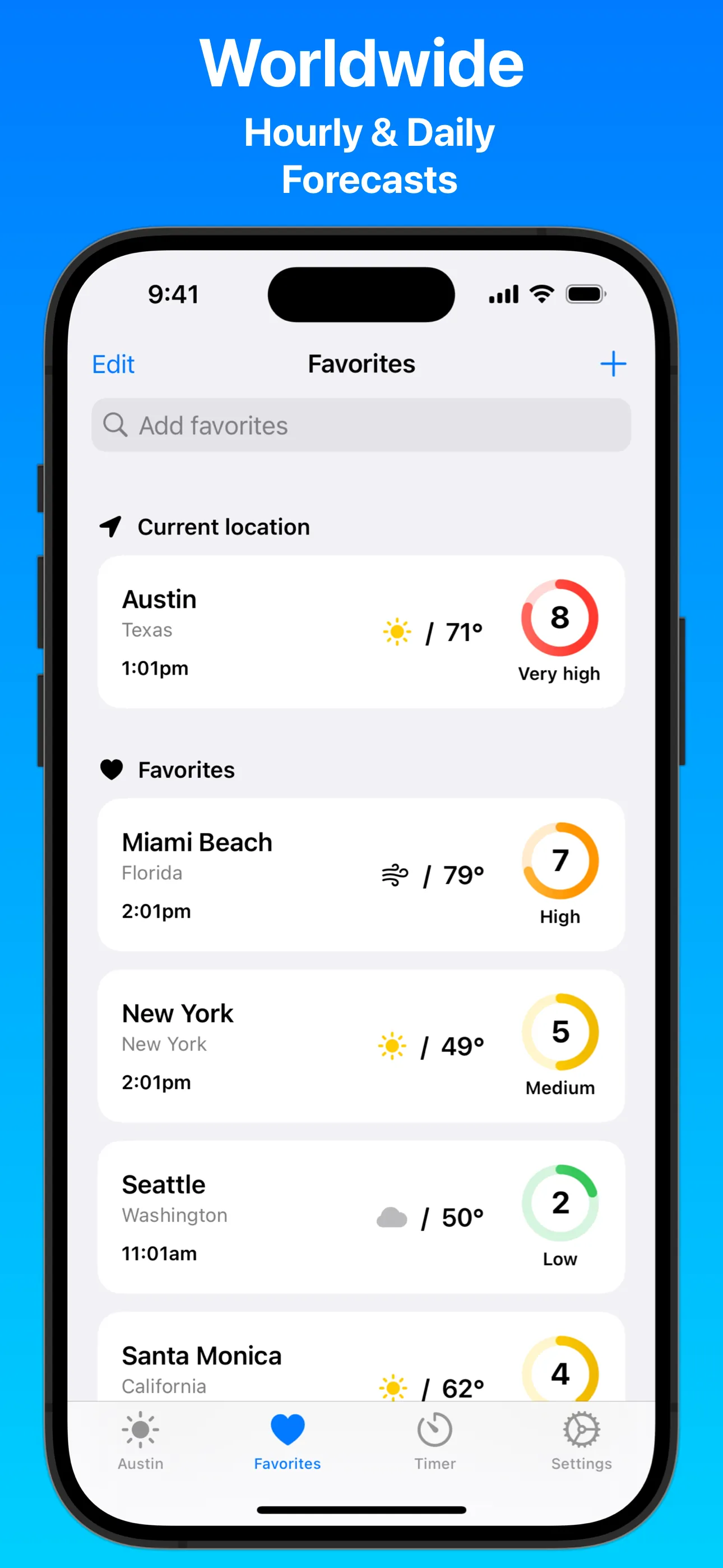 Sunbeam: UV Index iphone screenshot 5