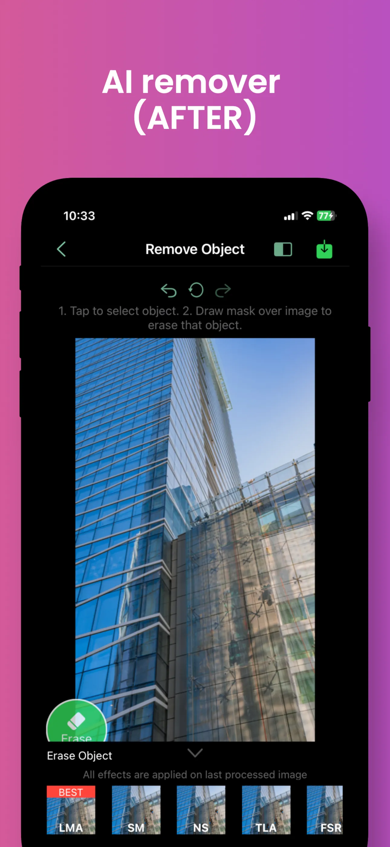 remove watermark erase objects iphone screenshot 3