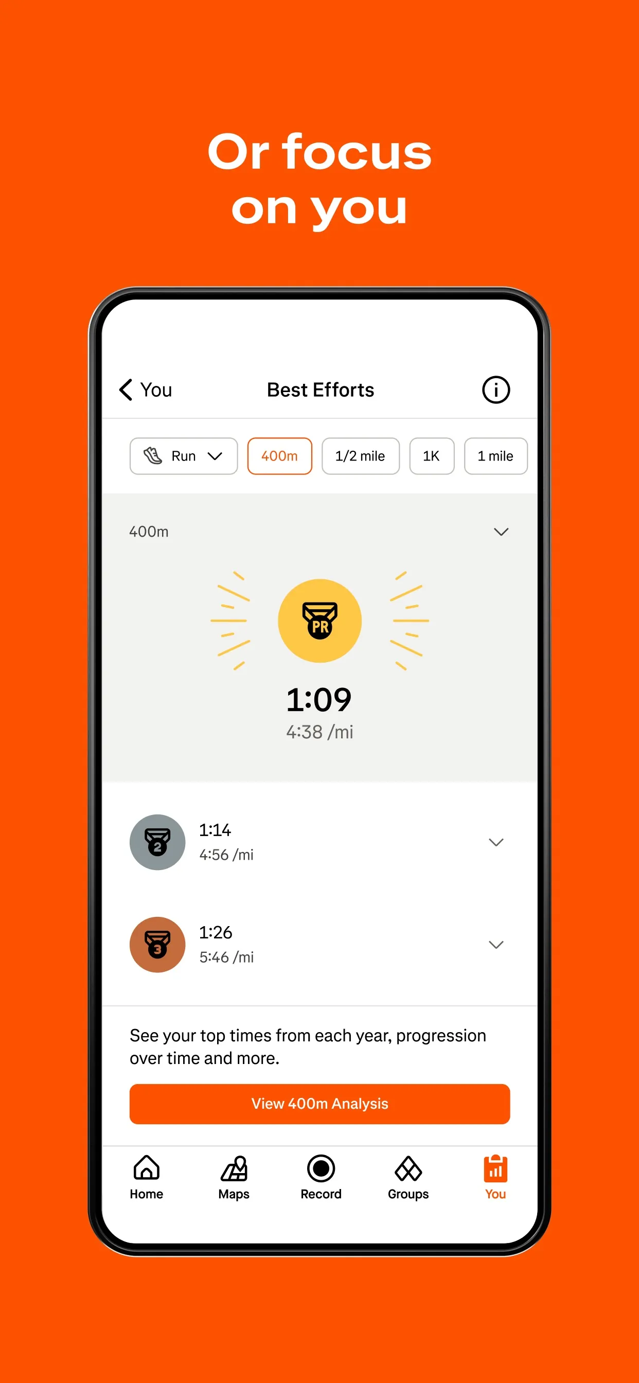 Strava: Run, Bike, Hike iphone screenshot 10