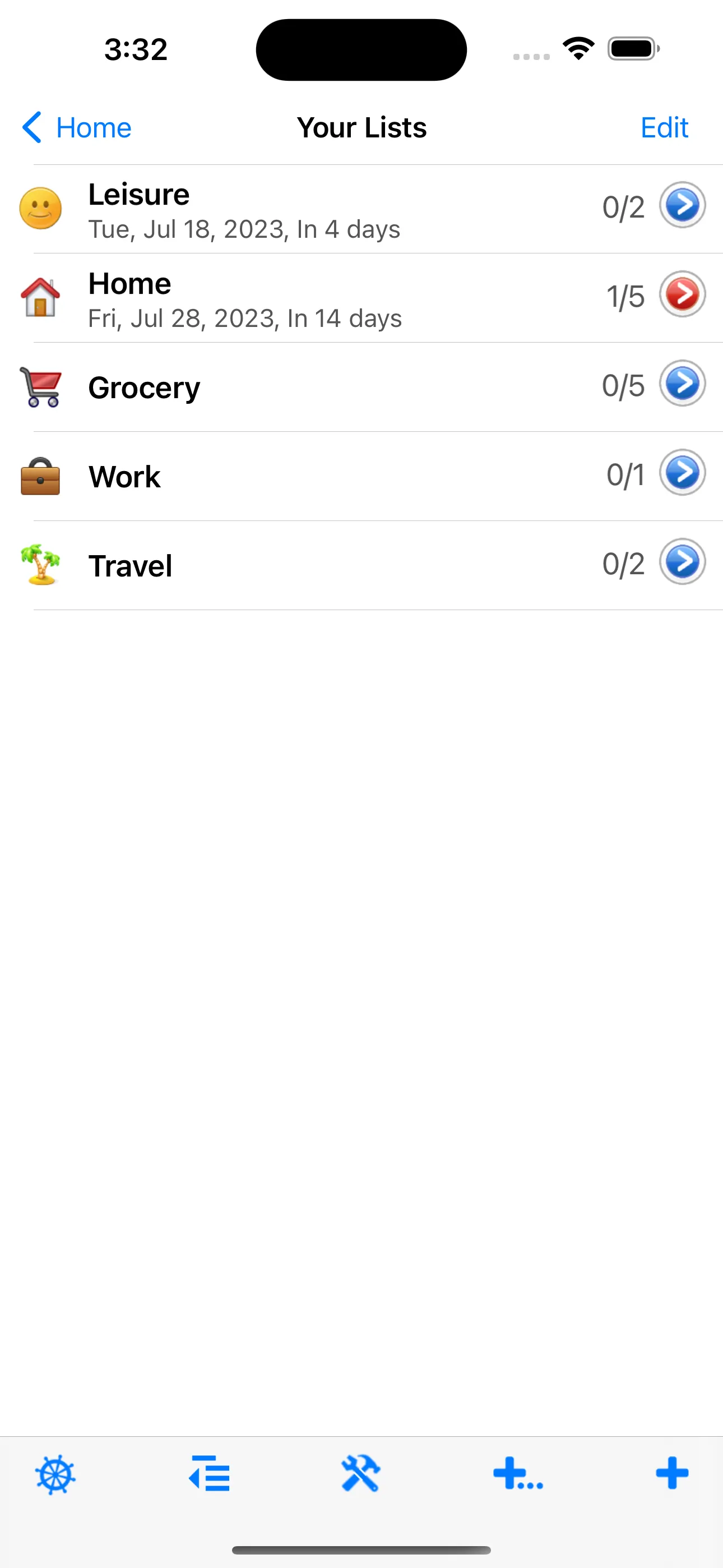 List! iphone screenshot 1
