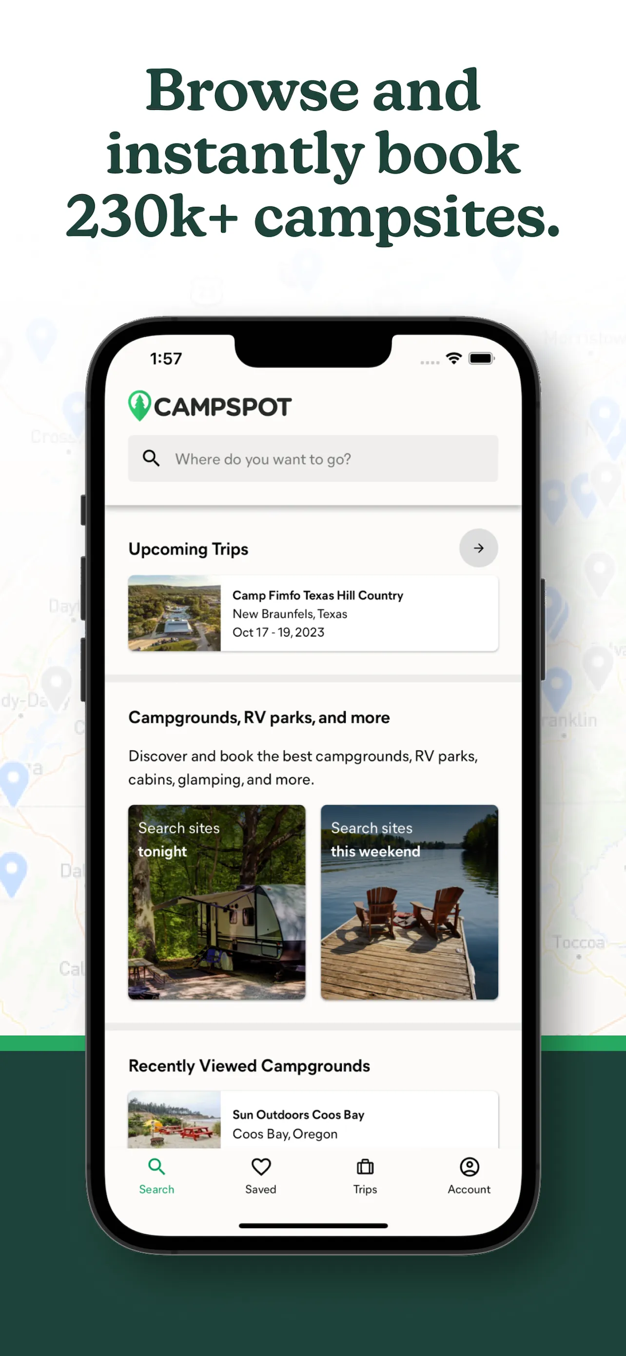 Campspot | RV Camping iphone screenshot 1