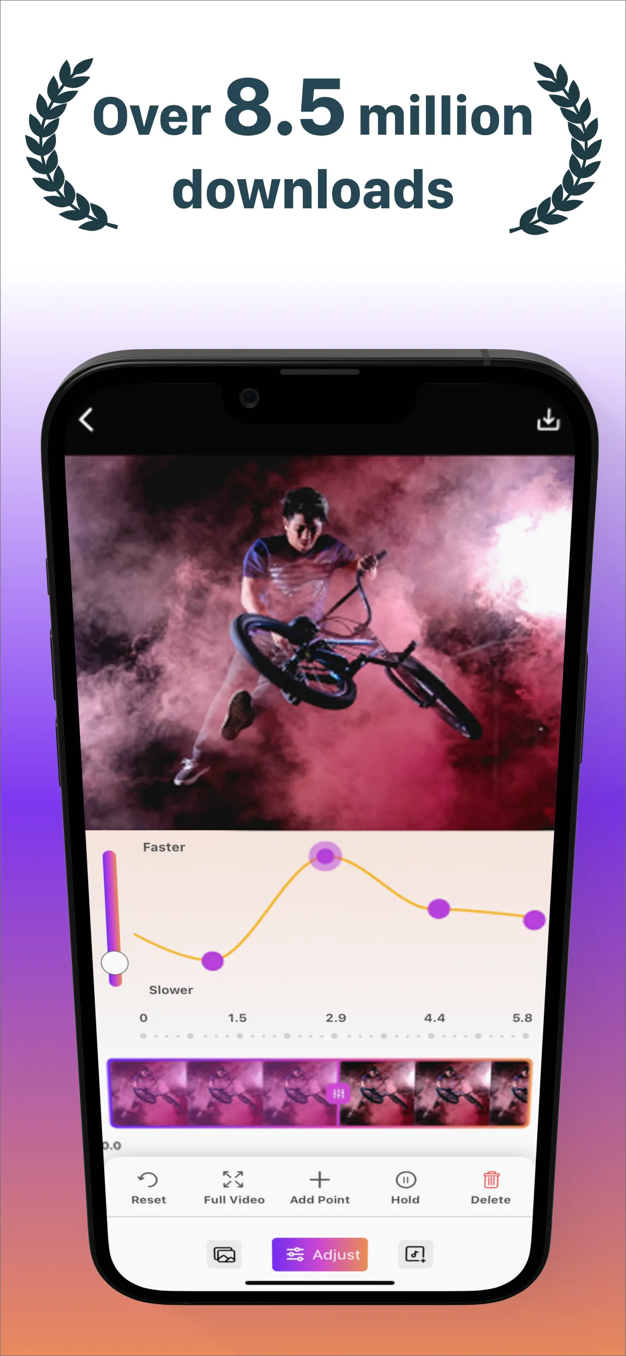 SloMo Slow Motion Video Editor iphone screenshot 2