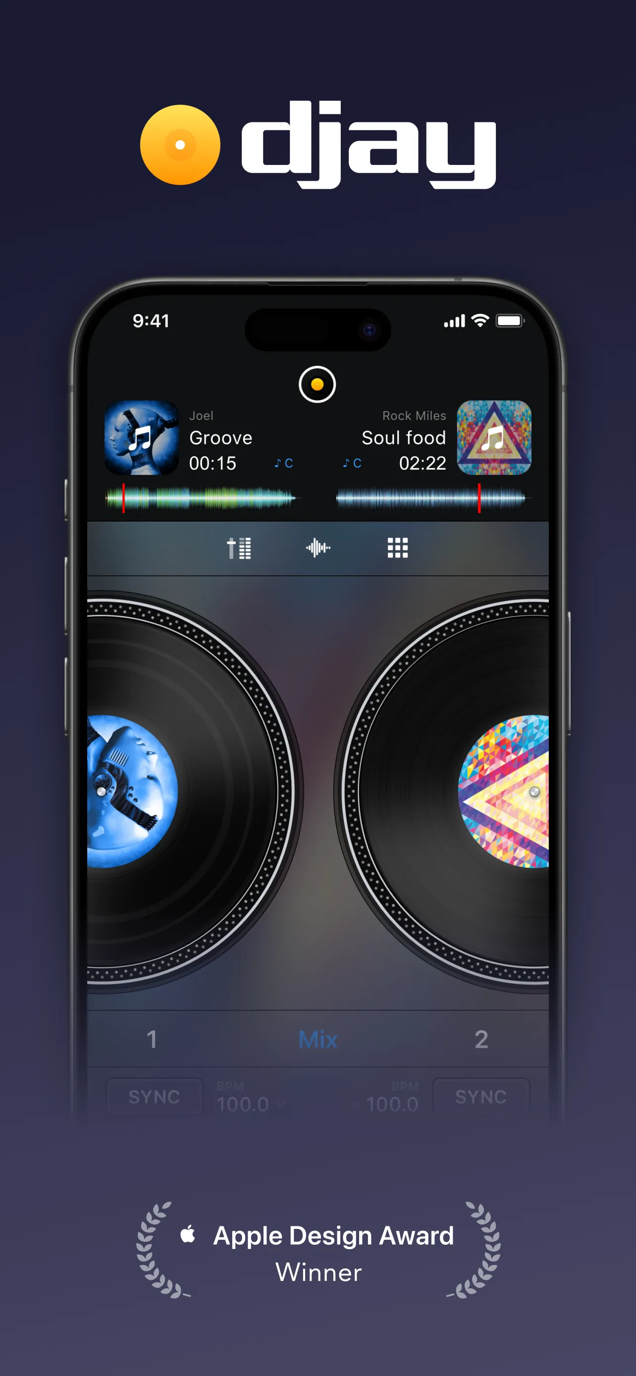 djay - DJ App & AI Mixer iphone screenshot 1