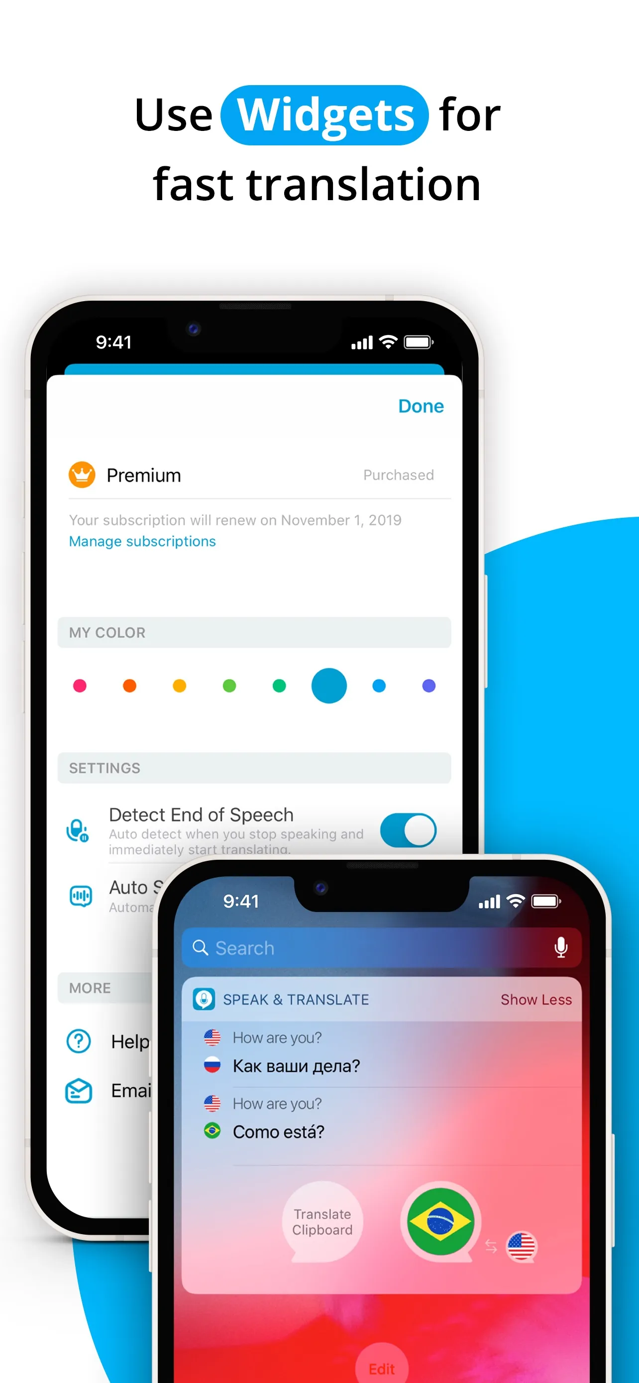 Speak & Translate - Translator iphone screenshot 7