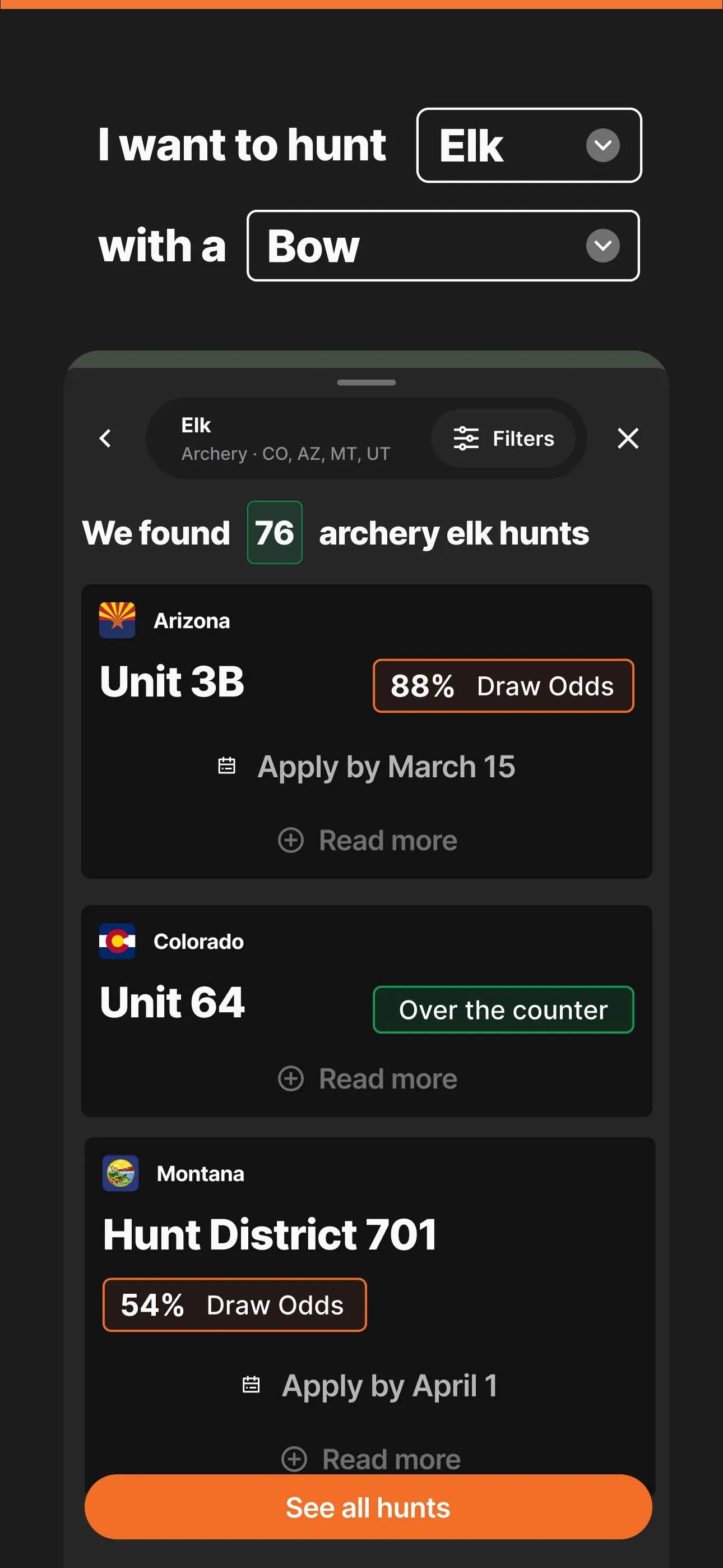 GOHUNT / Research & Maps iphone screenshot 3