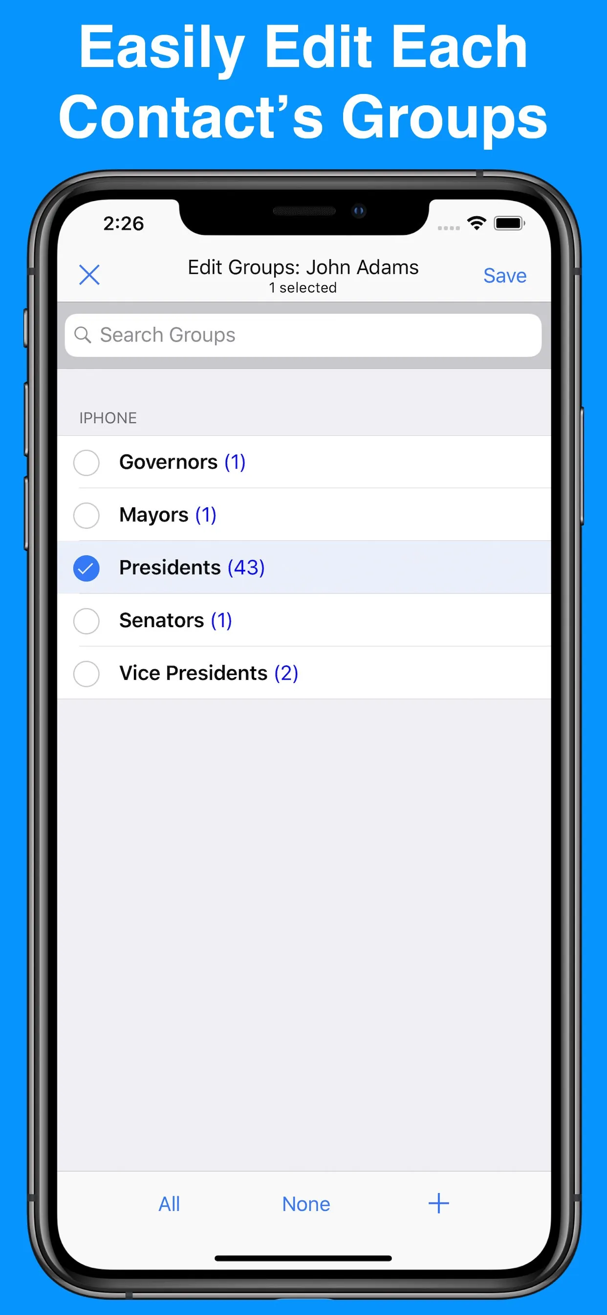 A2Z Contacts - Group Text App iphone screenshot 5