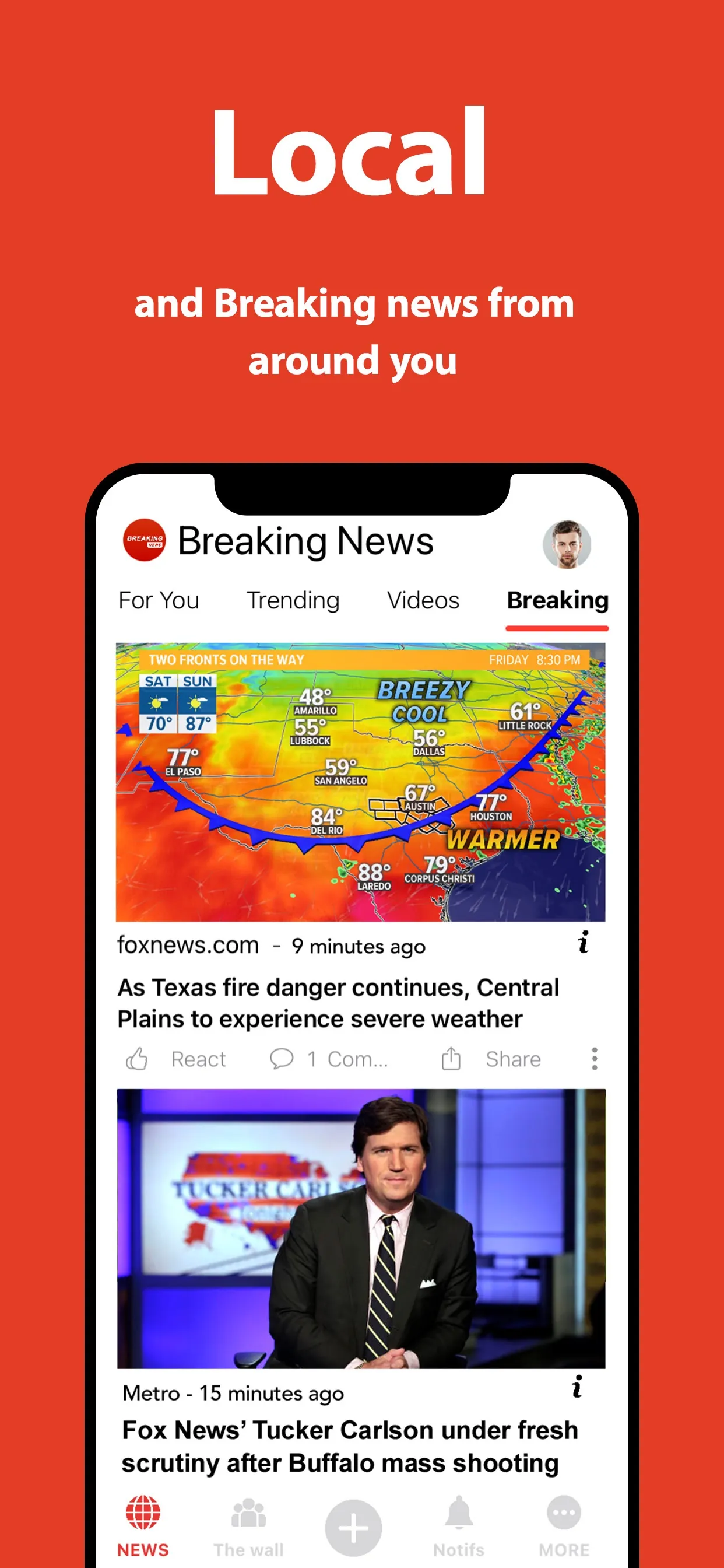 Breaking News: Local & Alerts iphone screenshot 3