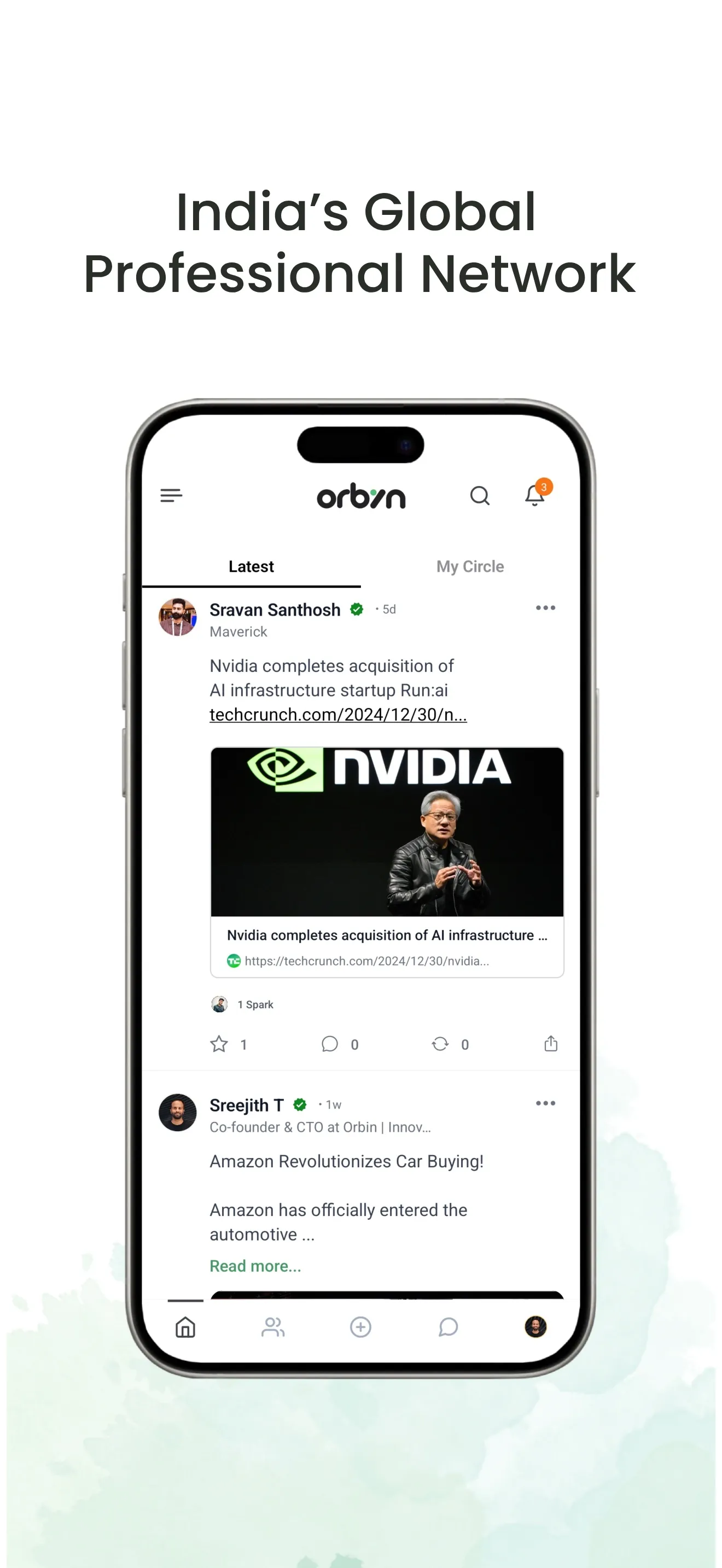 Orbin: Professional Network iphone screenshot 1