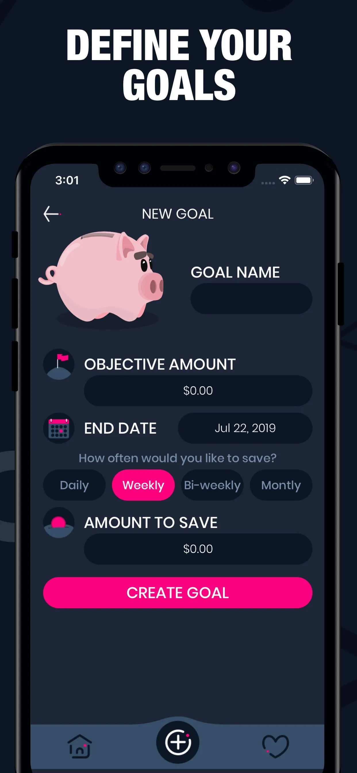 Piggy Goals: Money Saving iphone screenshot 6