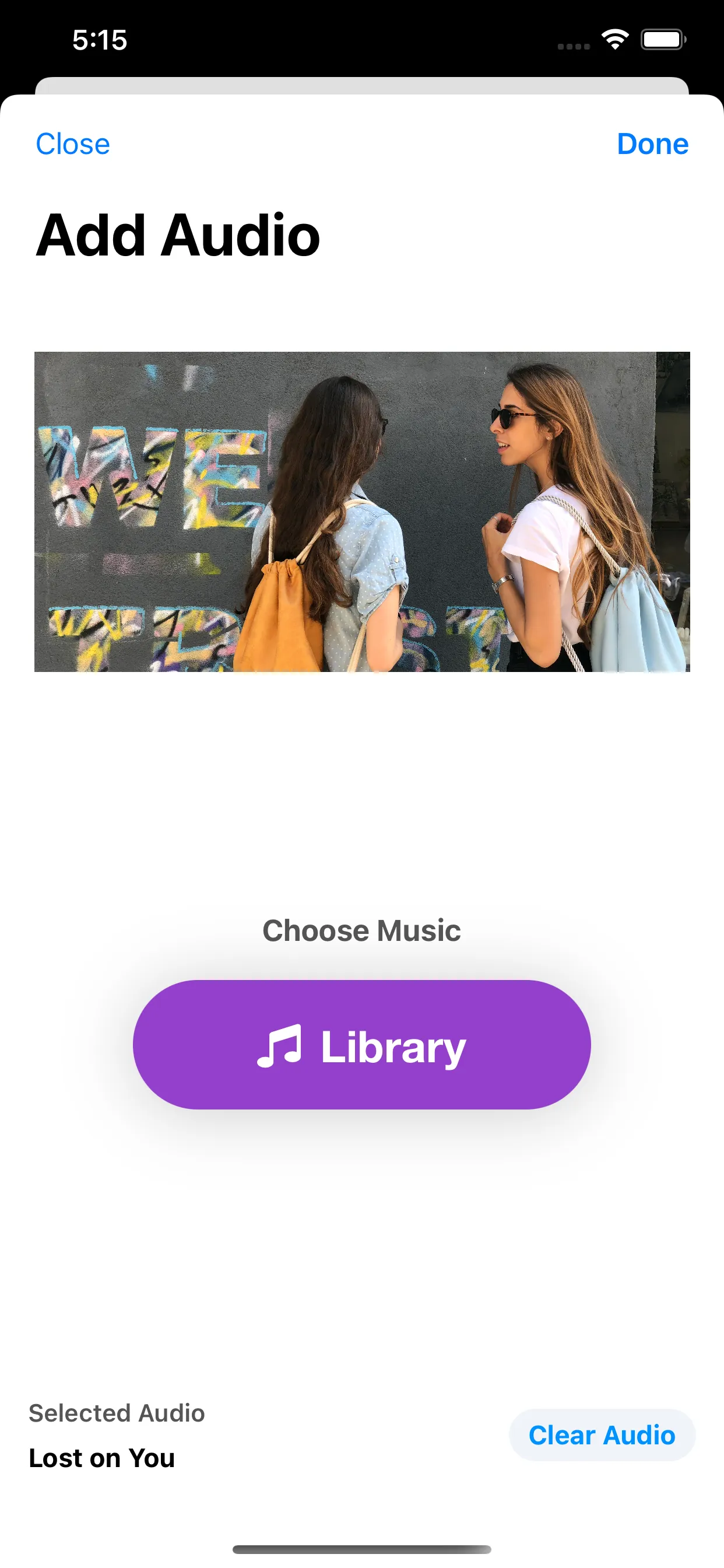 Add Music To Video and Picture iphone screenshot 2