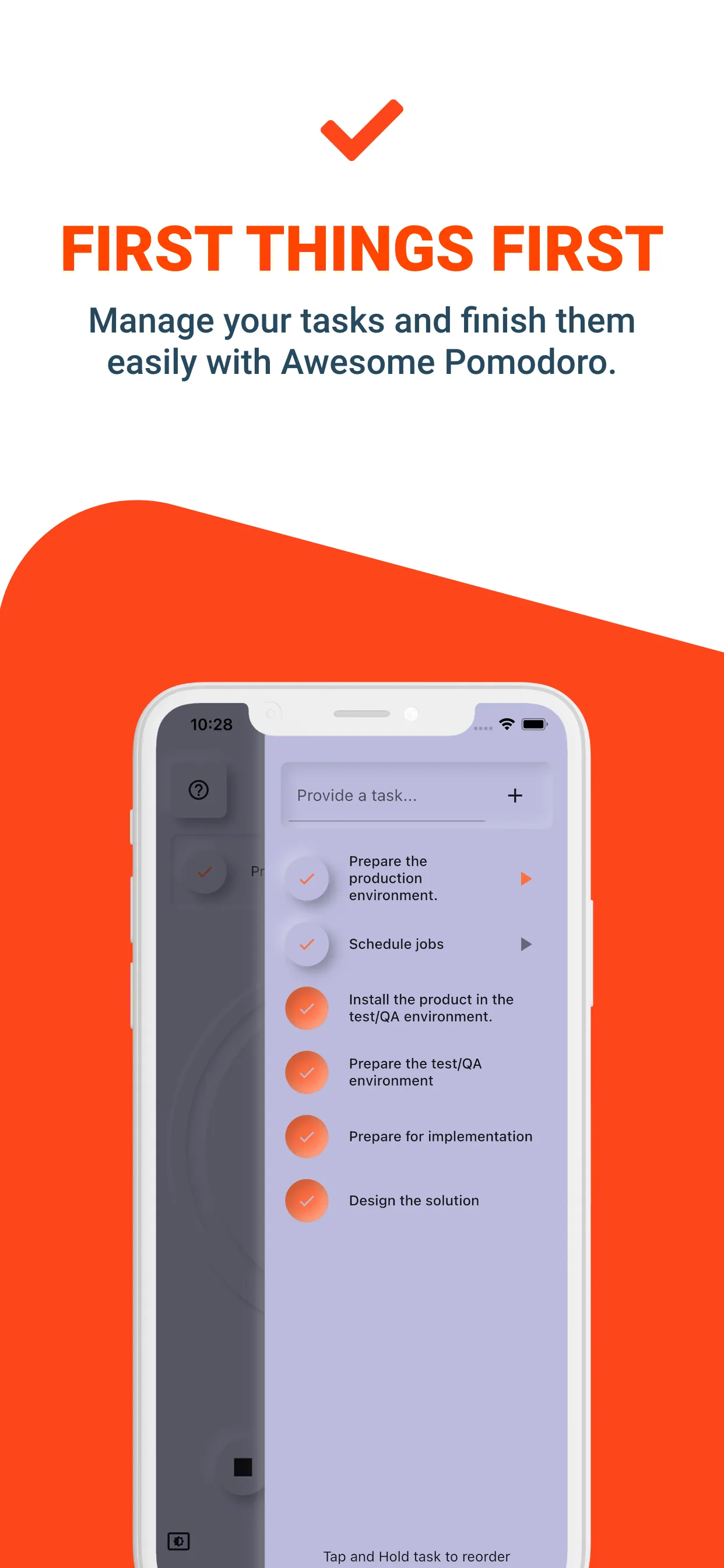 Awesome Pomodoro Simple Timer iphone screenshot 3