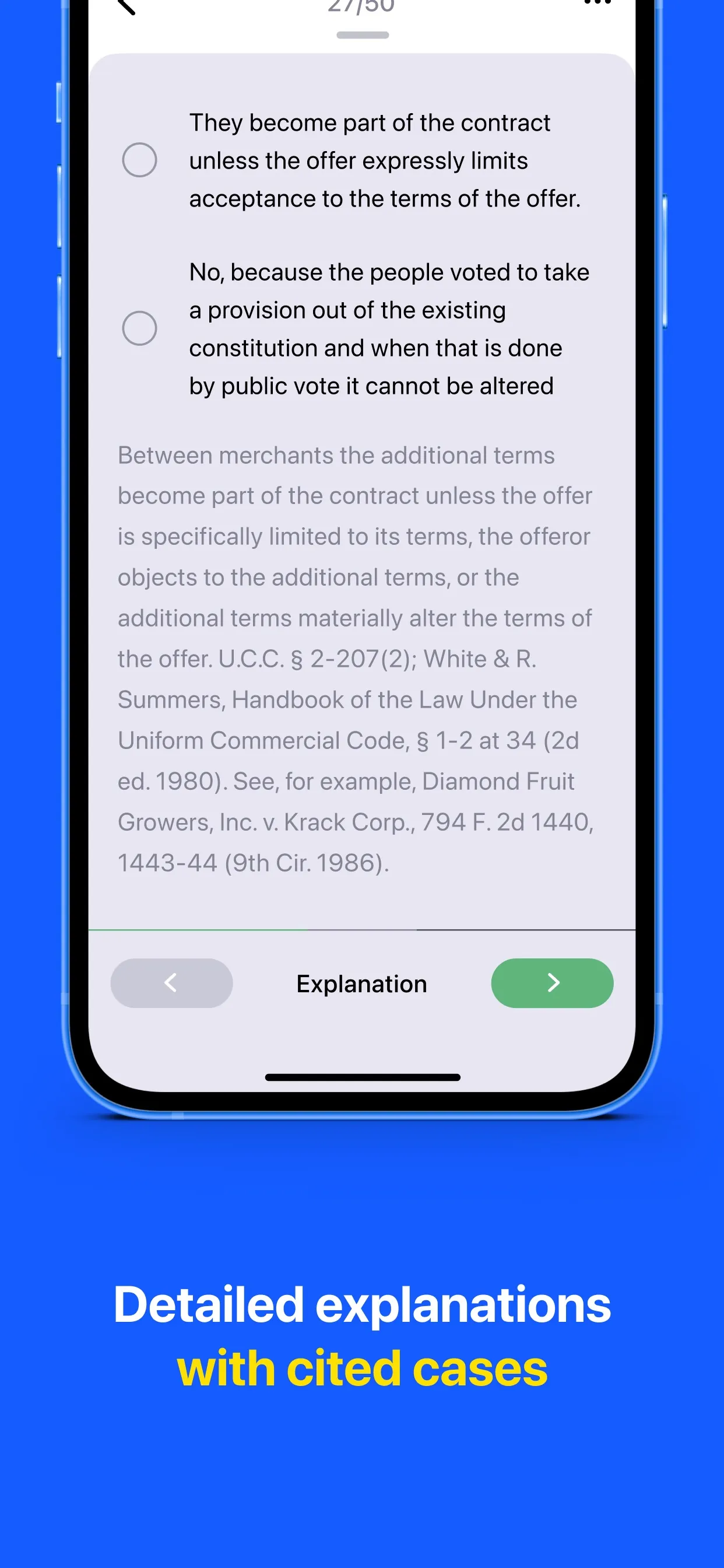 Bar Exam & MBE: Bar Prep iphone screenshot 6