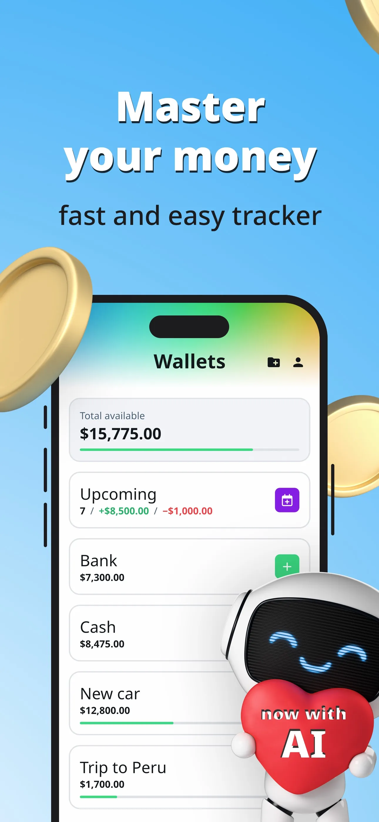 Expense Tracker. Money Manager iphone screenshot 1